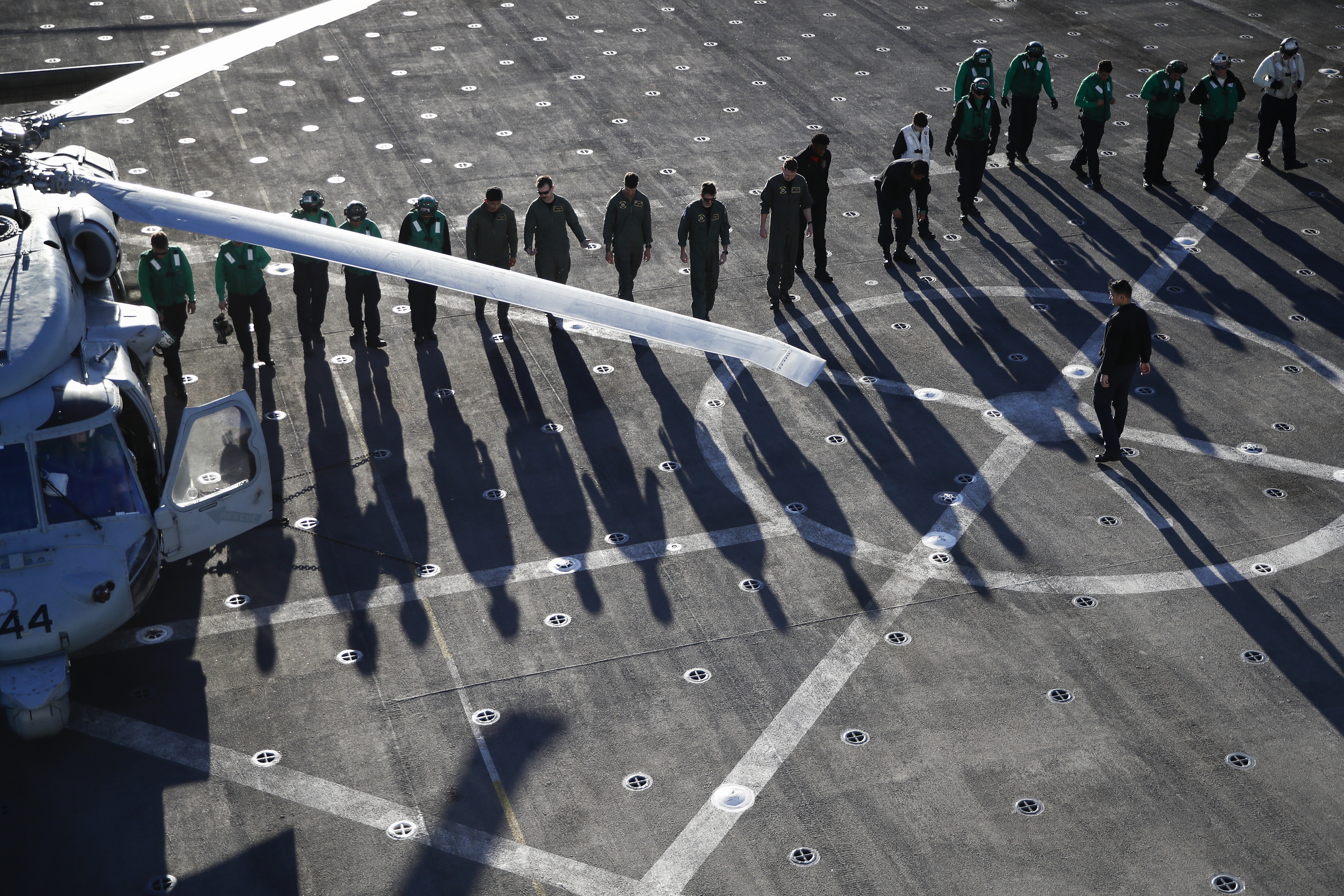 Navy airmen of the U.S.S. Portland