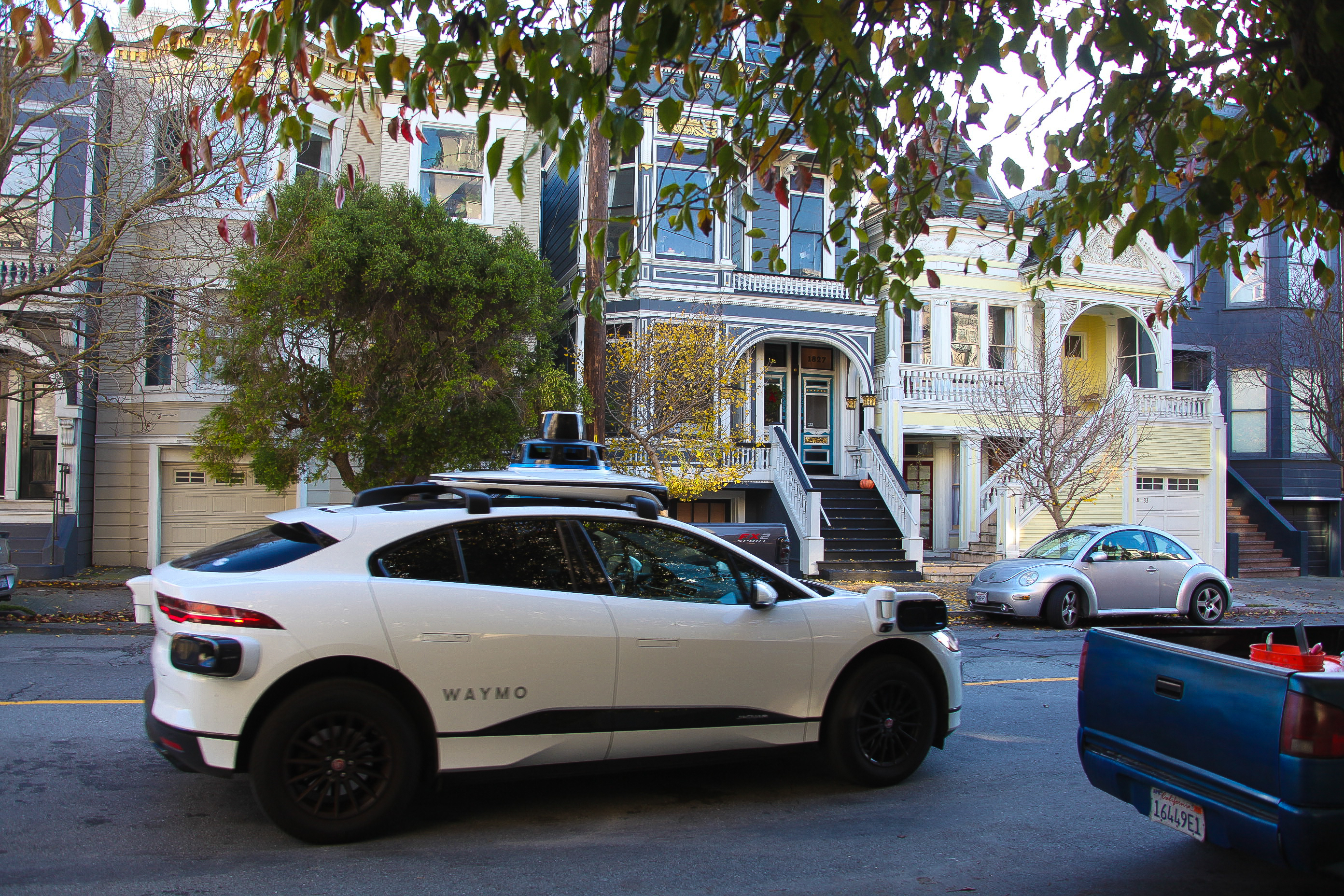 A Waymo vehicle on the streets of San Francisco