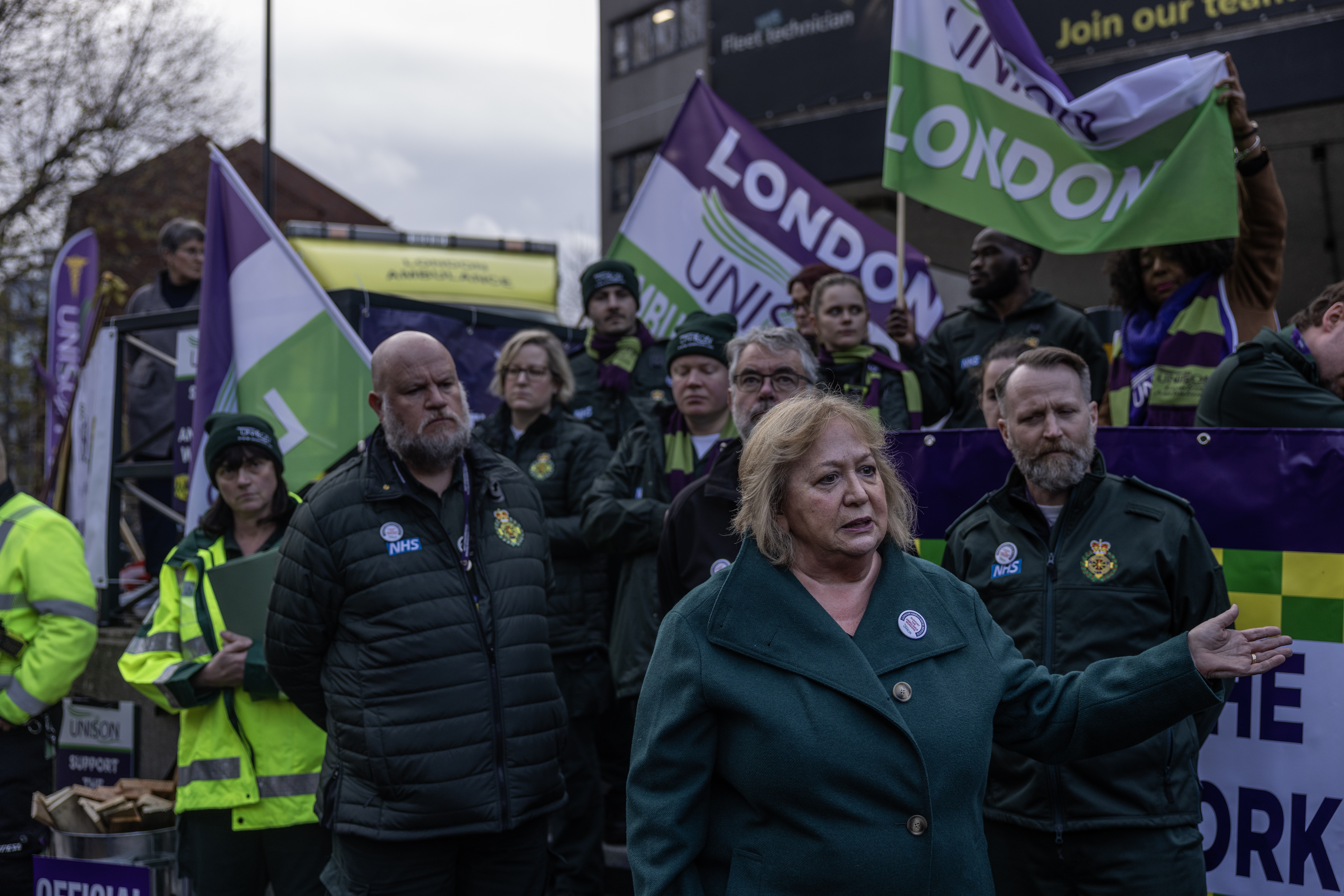 Christina McAnea, general secretary of Unison speaks