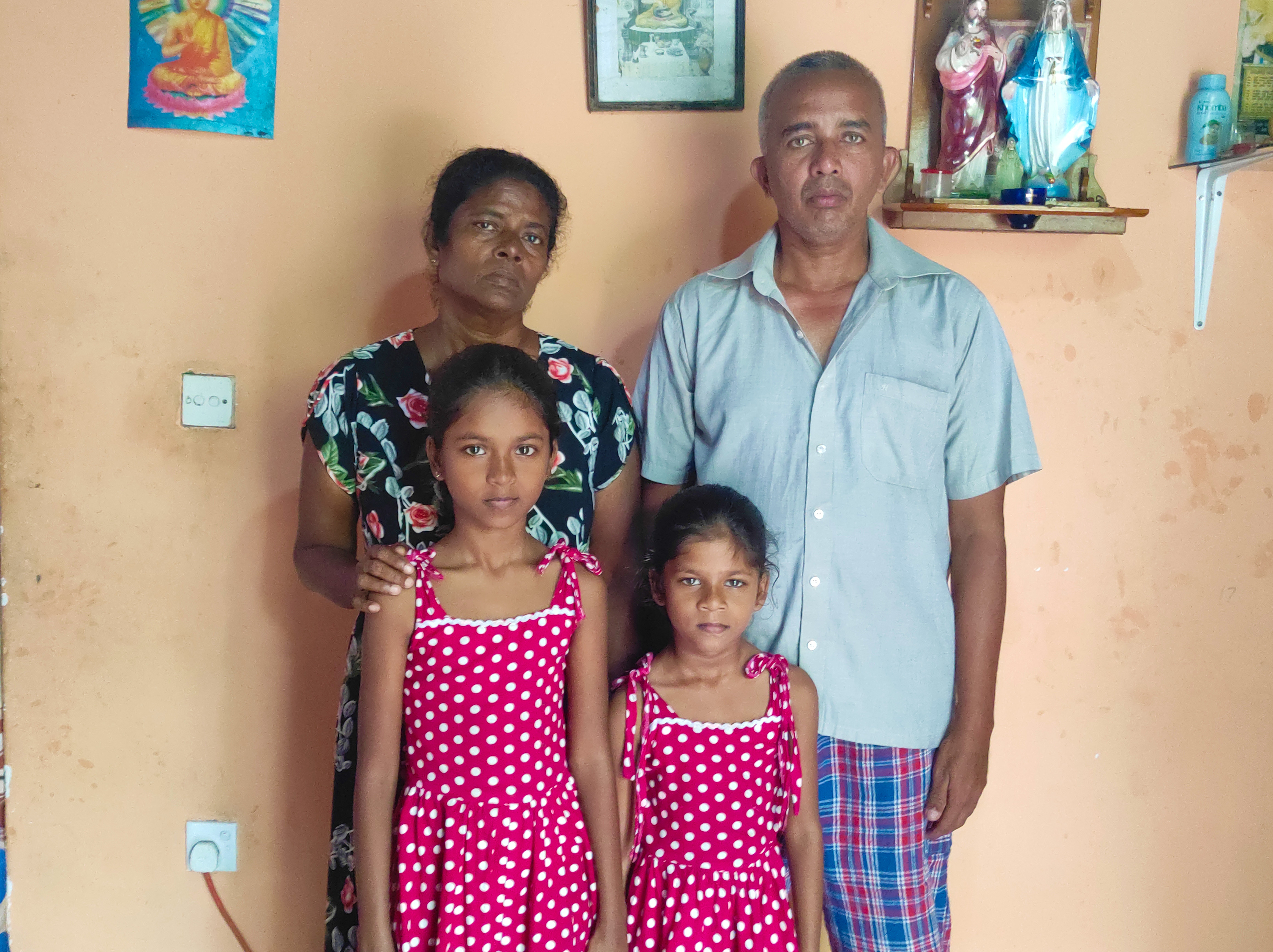 A family in Sri Lanka