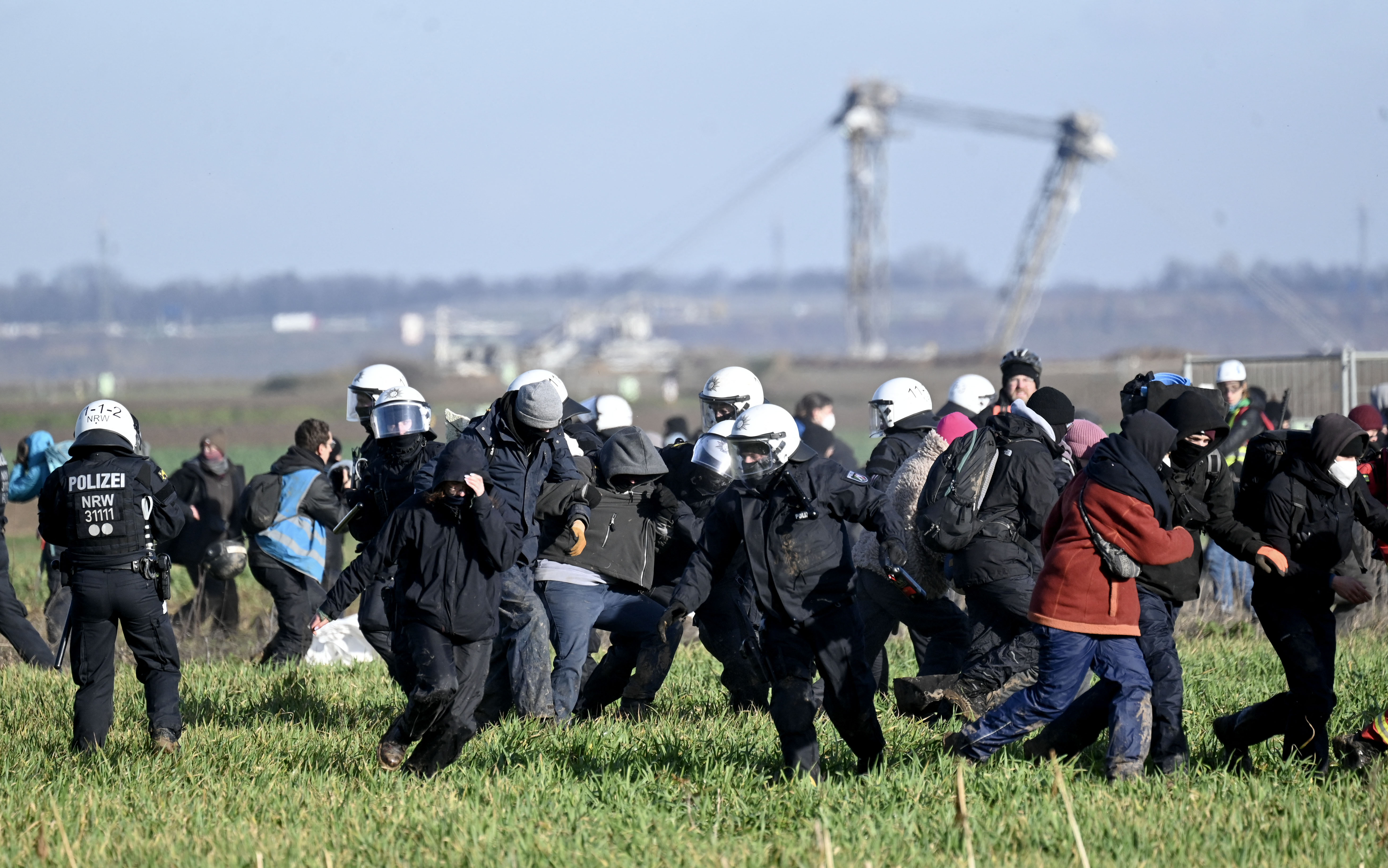 Germany coal mine protest