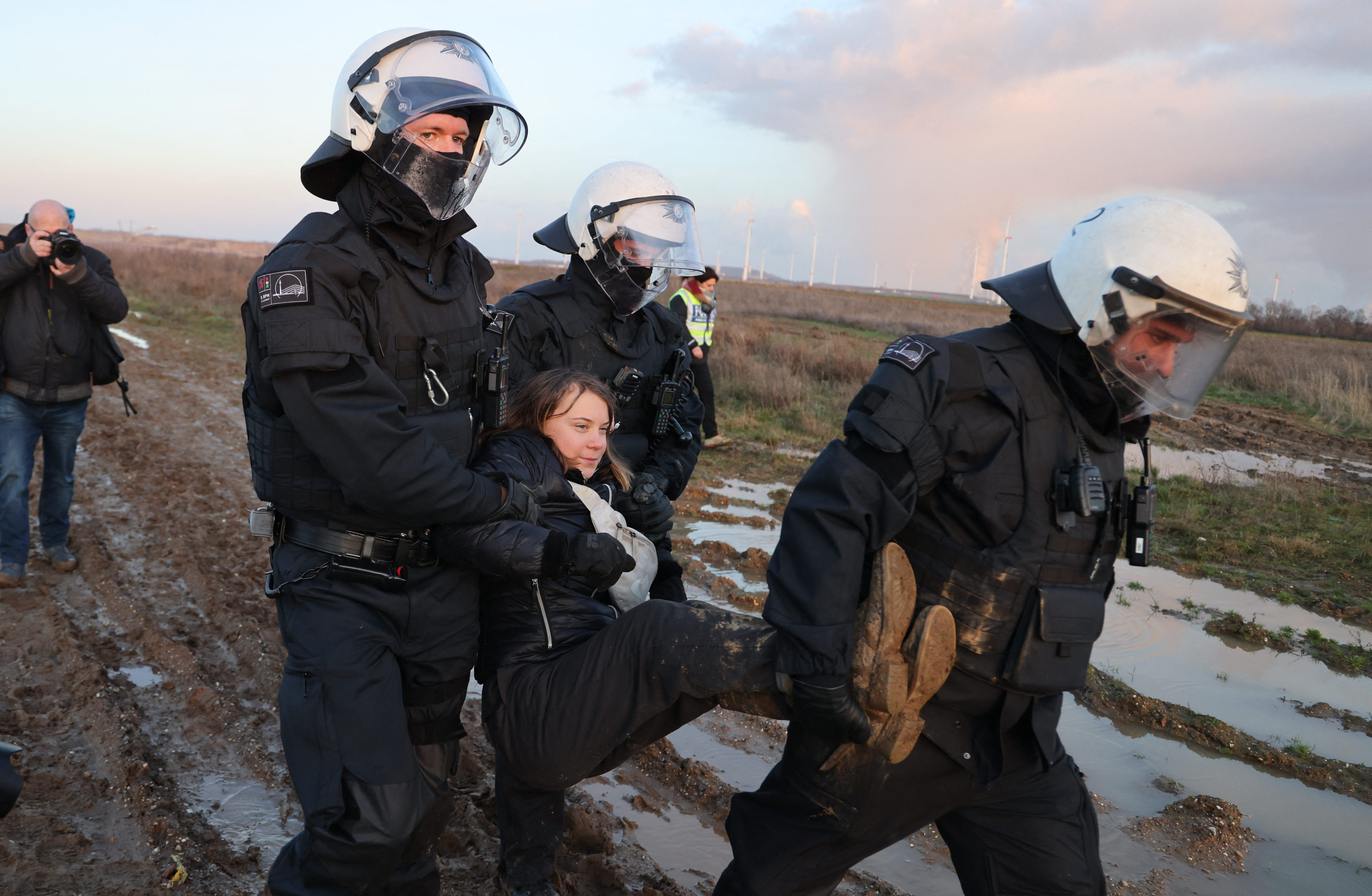 Germany coal mine protest