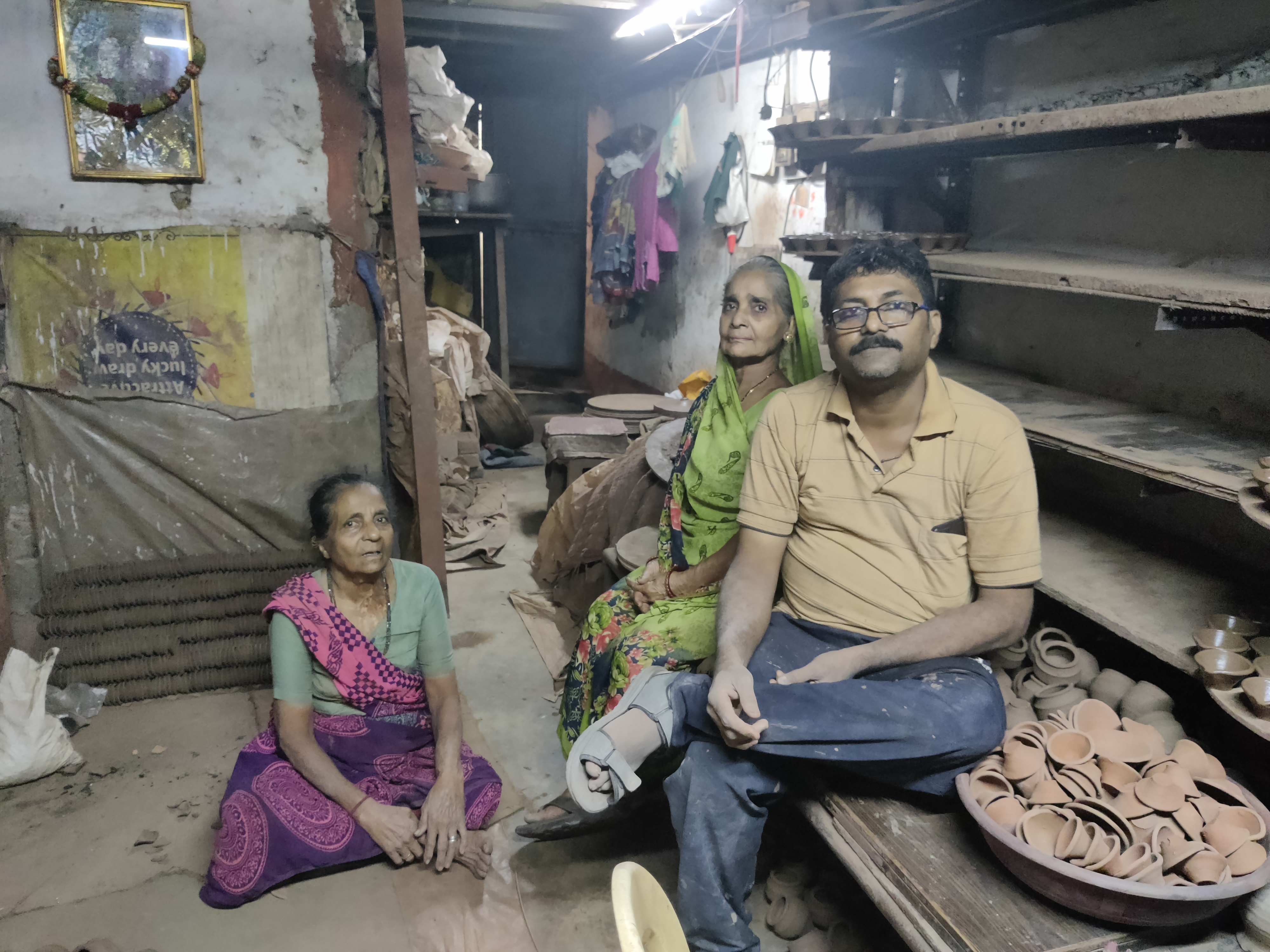 Dhansukh Kamaliya’s family has been working in the pottery business for the last 90 years. Image by Deborah Grey))