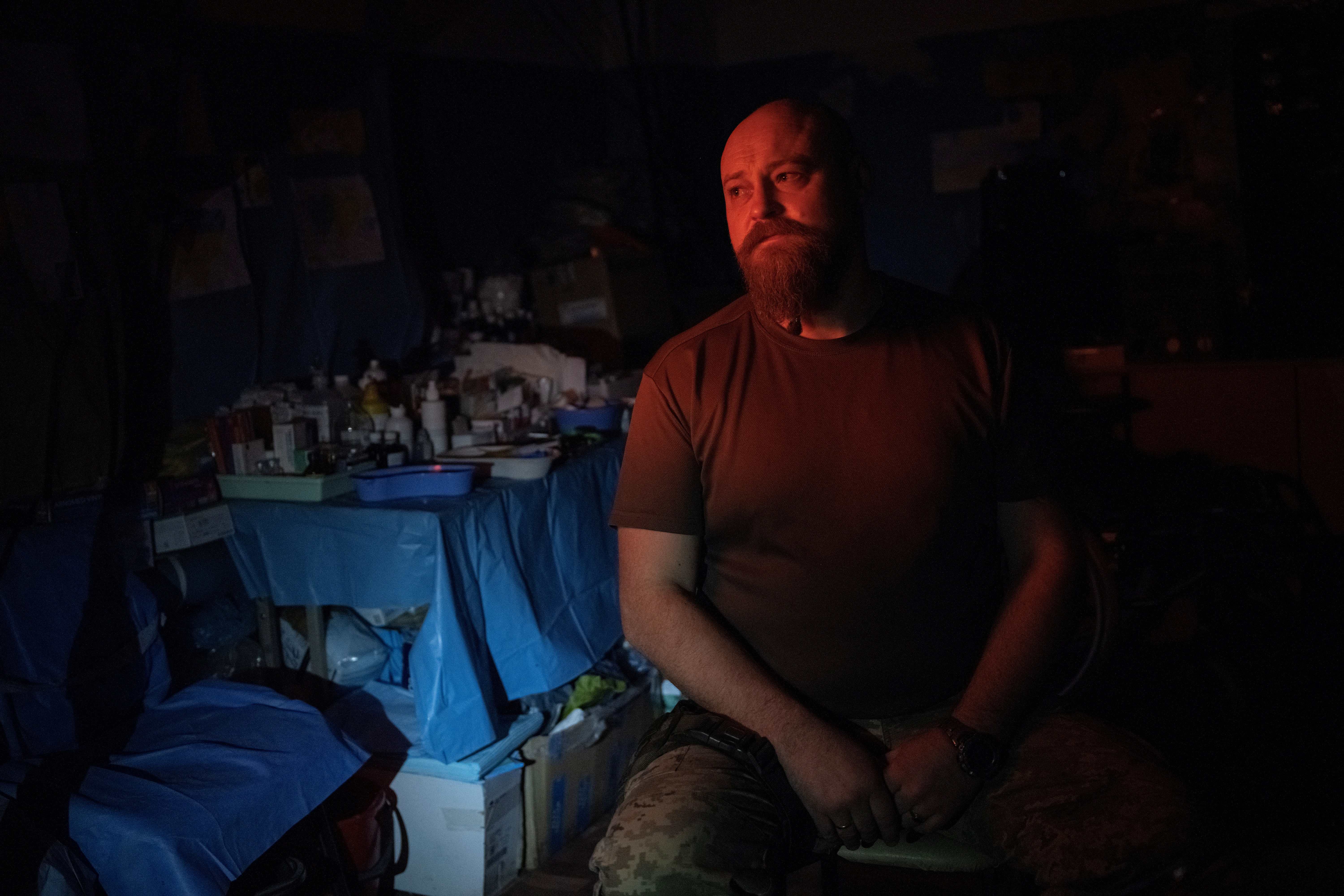 Ukrainian army medics fight to save lives near frontline