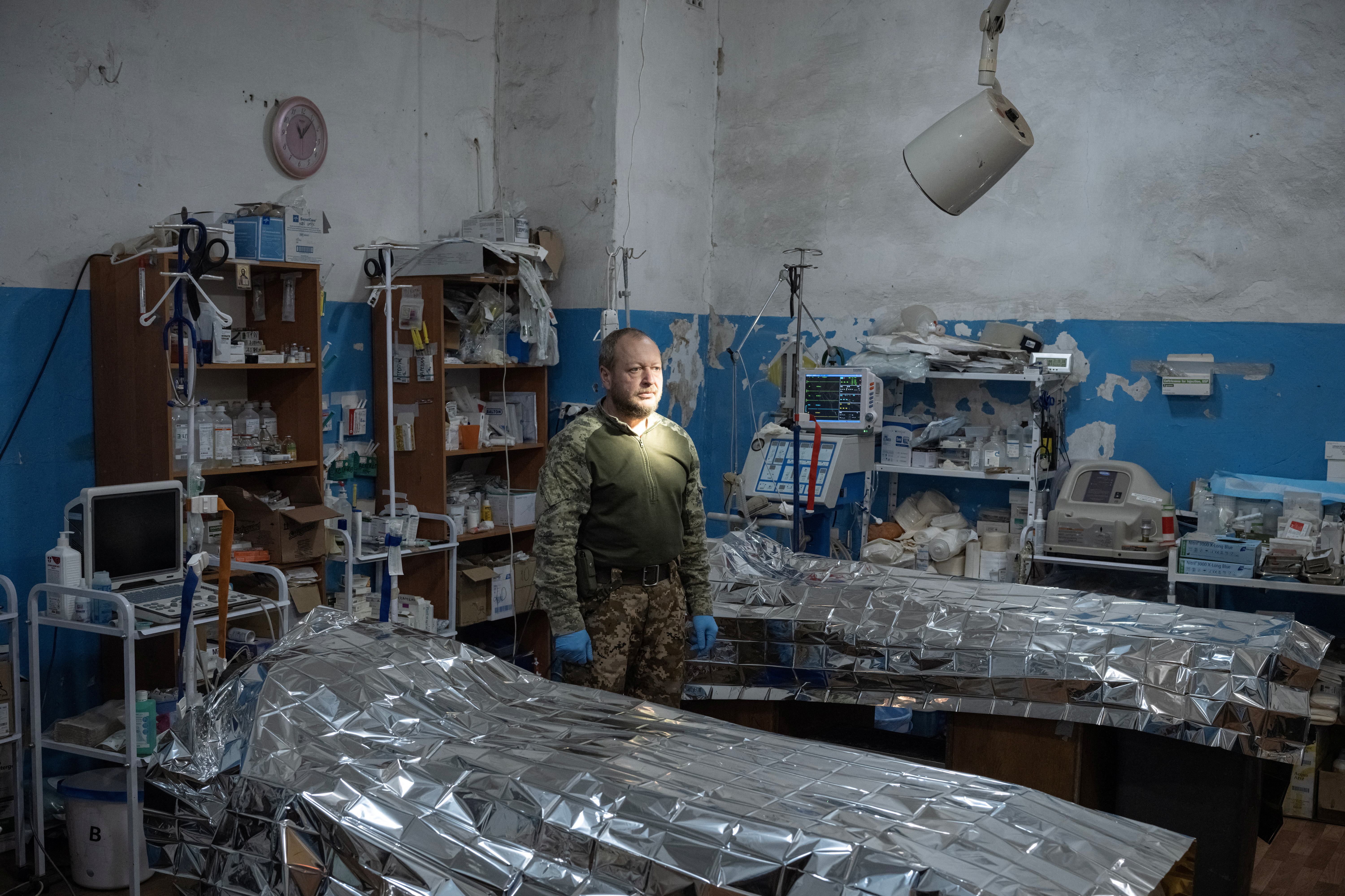 Ukrainian army medics fight to save lives near frontline