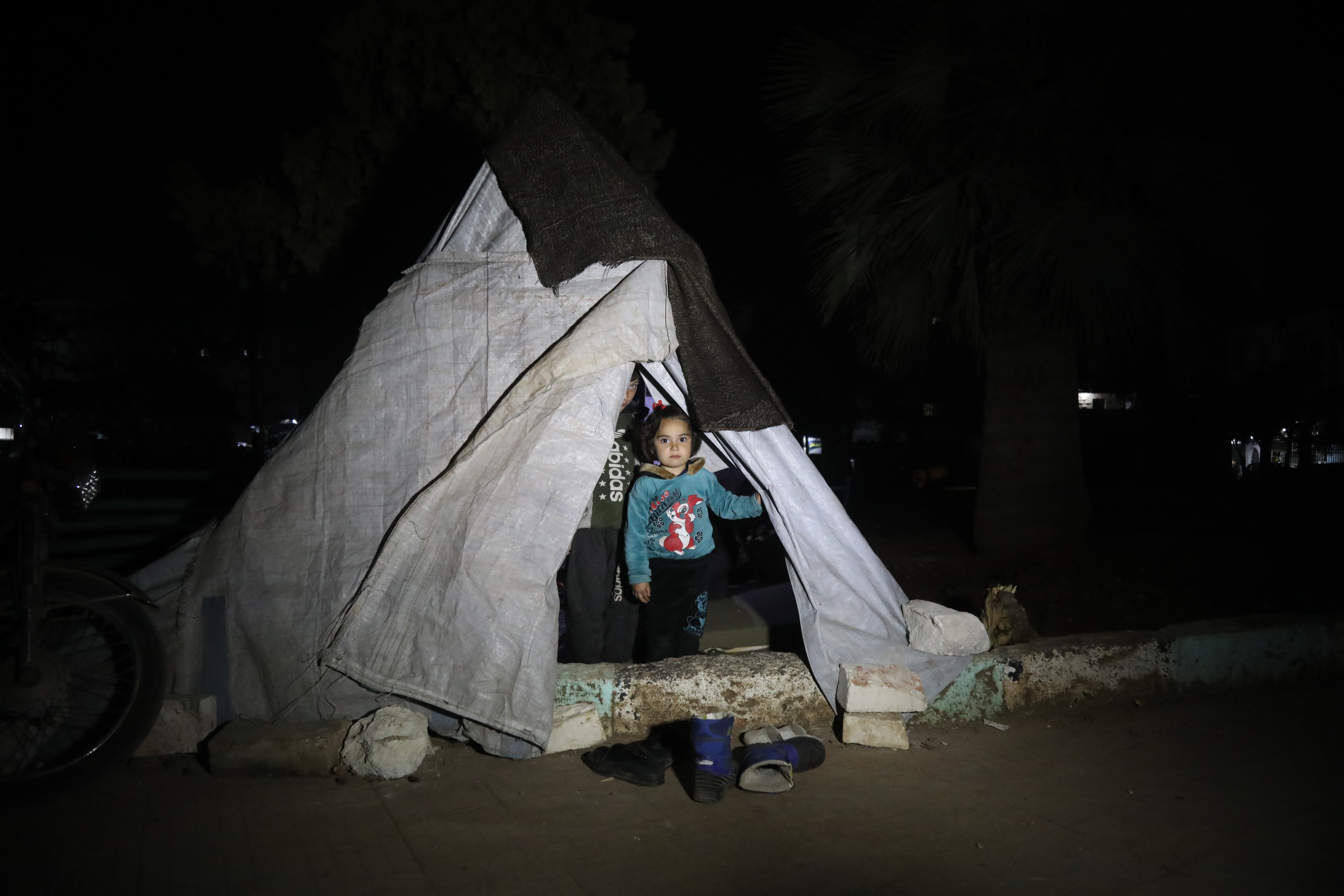 people have been sleeping out in open spaces since teh second quake