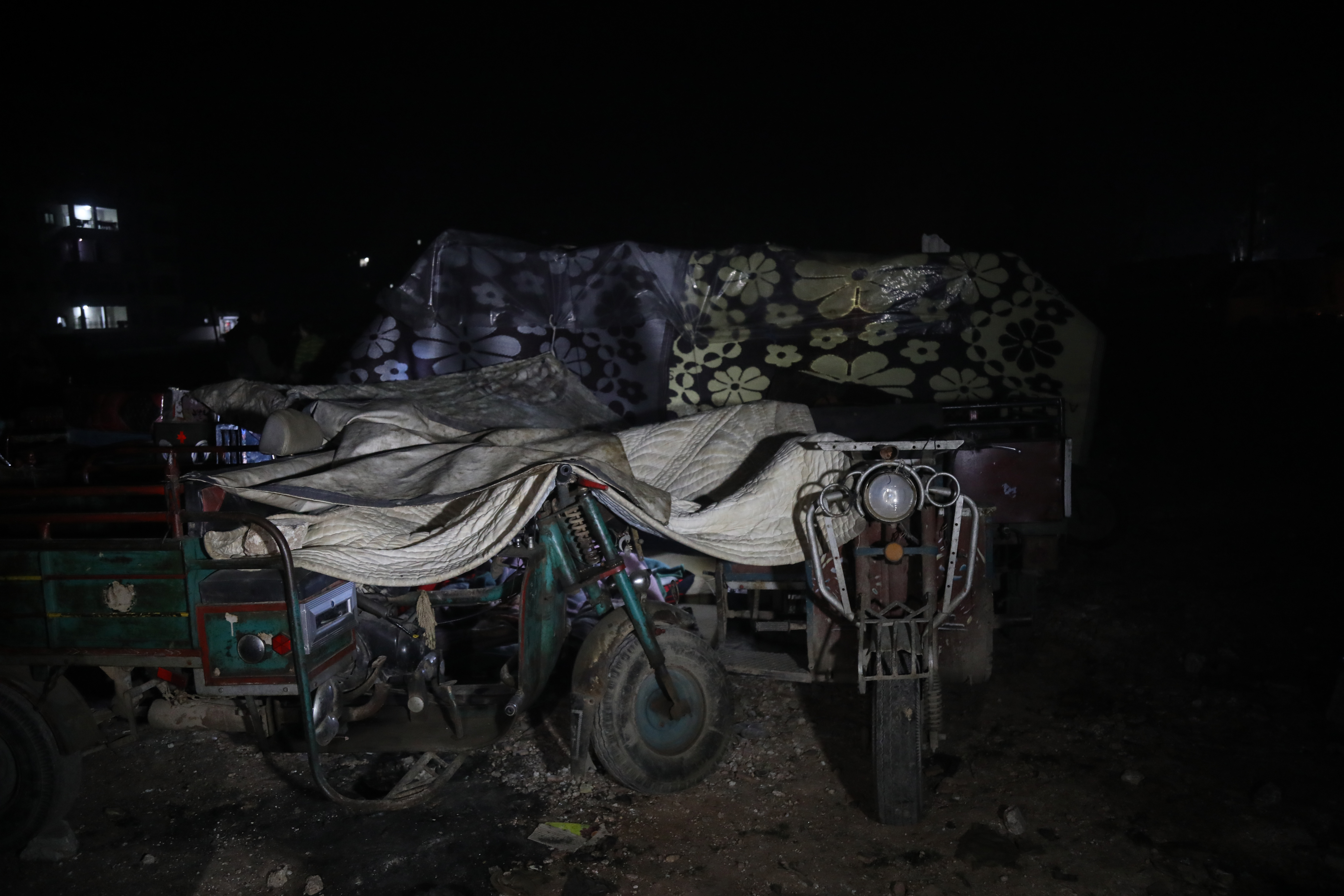 people have been sleeping out in open spaces since teh second quake