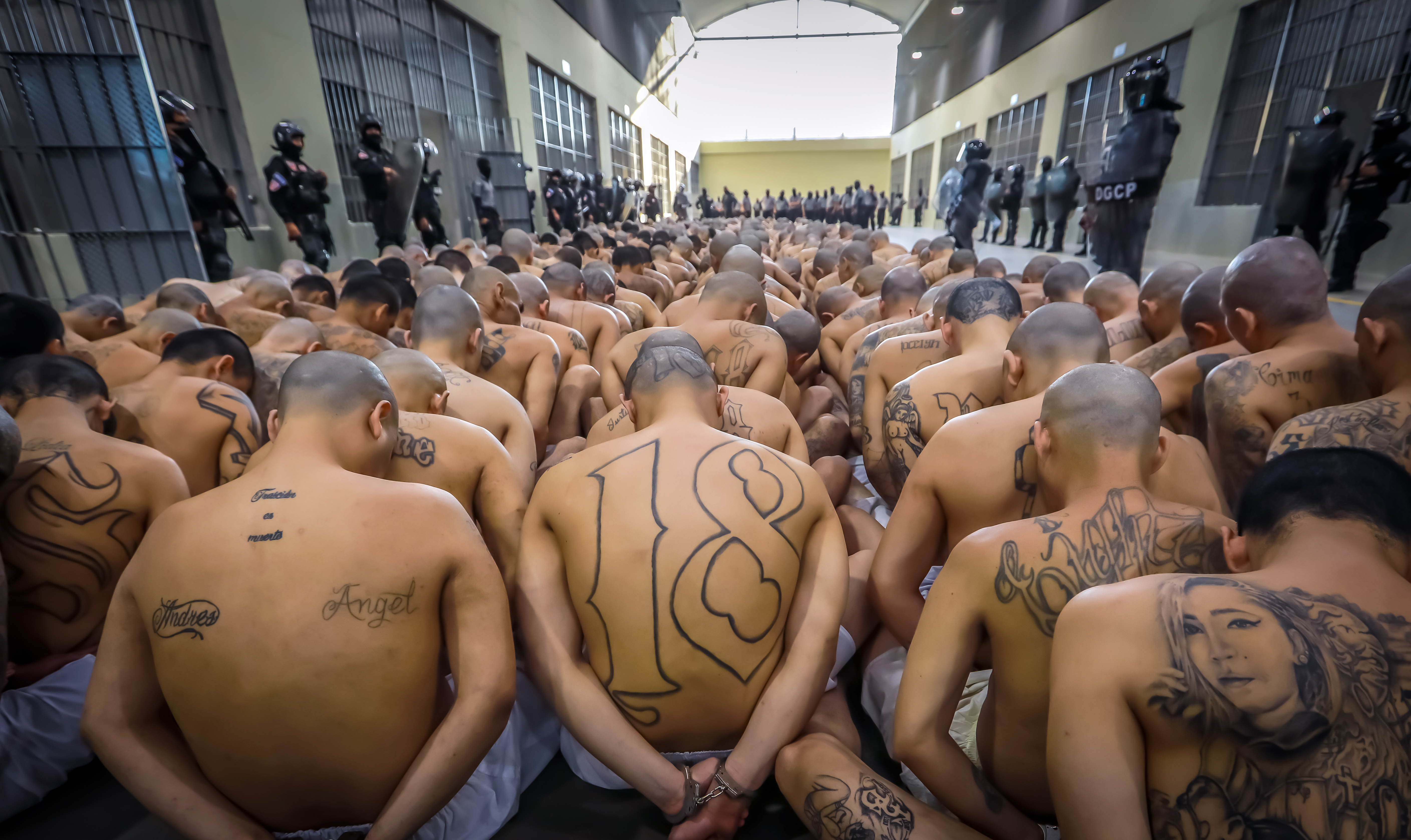 First inmates transferred to El Salvador's new gangster prison