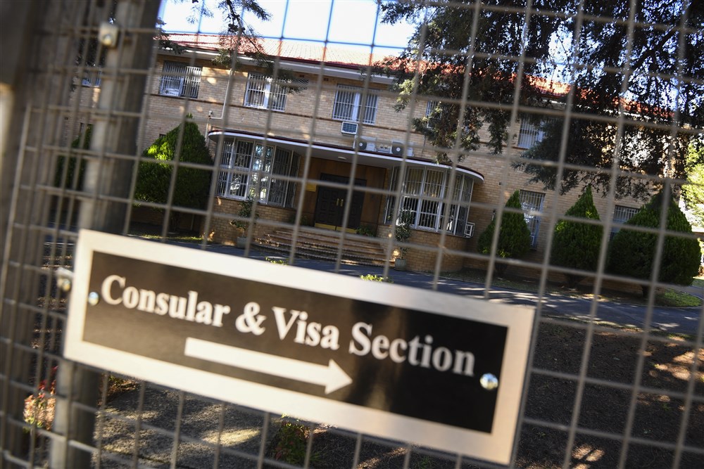 epa06631339 A general view of the Russian embassy in Canberra, Australia, 27 March 2018. The Australian government announced that it would expel two Russian diplomats over the alleged poisoning of former Russian spy Sergei Scribal. EPA-EFE/LUKAS COCH AUSTRALIA AND NEW ZEALAND OUT