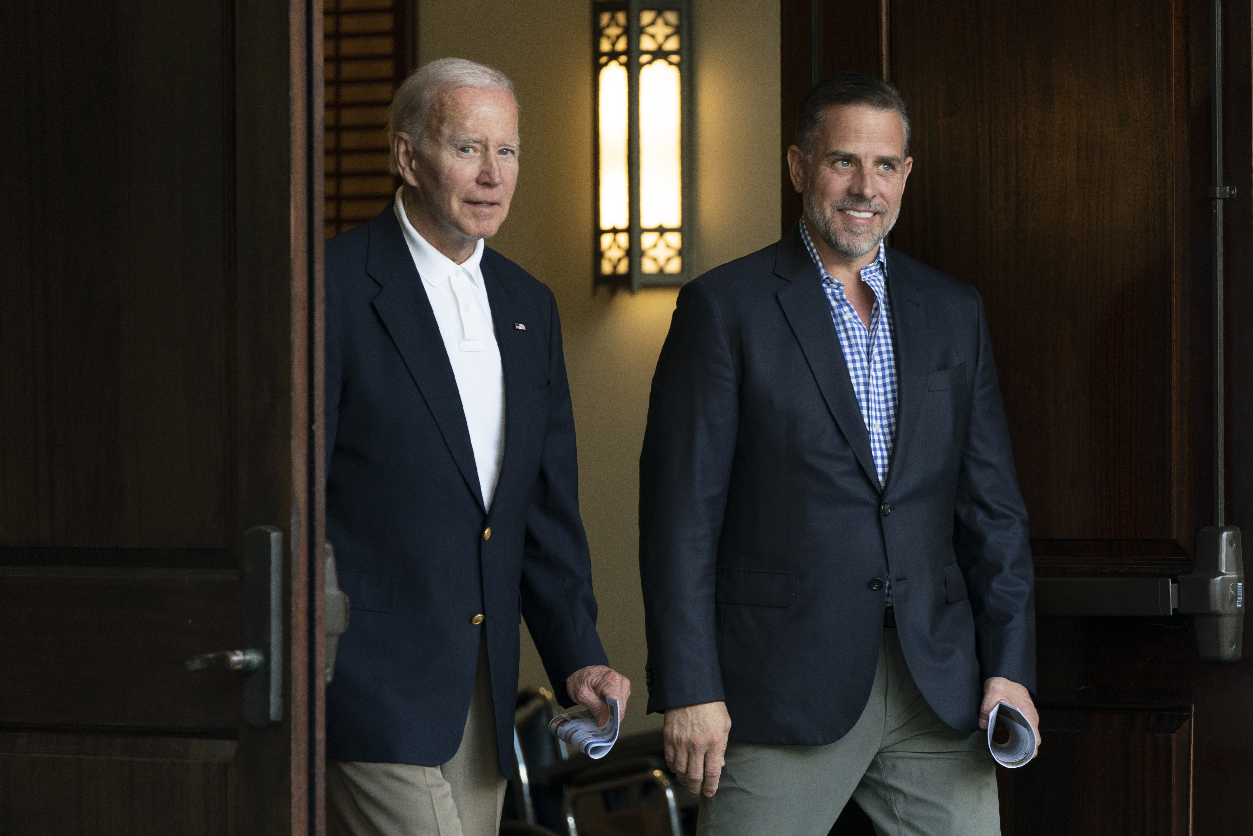 Joe Biden and his son Hunter Biden