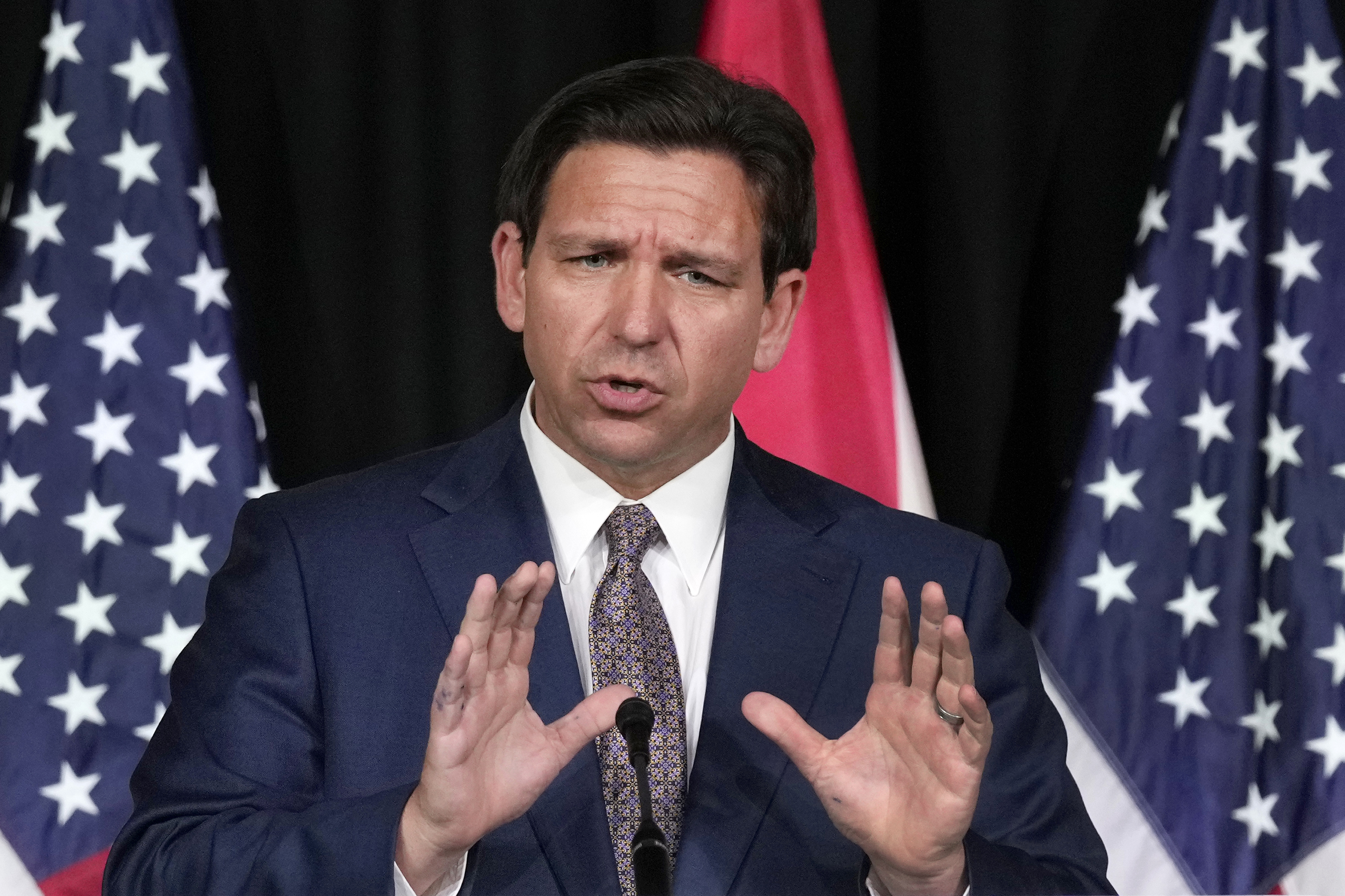 Florida Governor Ron DeSantis has been criticised by Democrats for his decision to remove a municipal prosecutor from office after he suggested he would not prioritise enforcement of the state's restrictive abortion ban