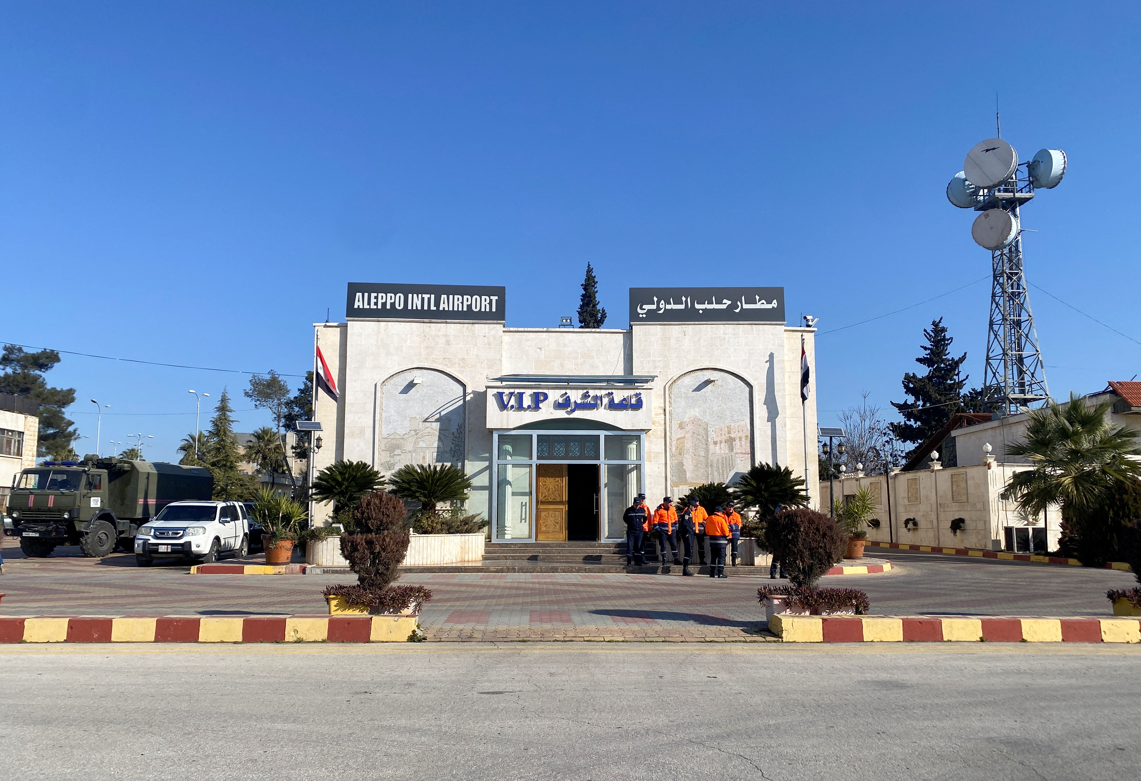 The Aleppo International Airport in the aftermath of a deadly earthquake.