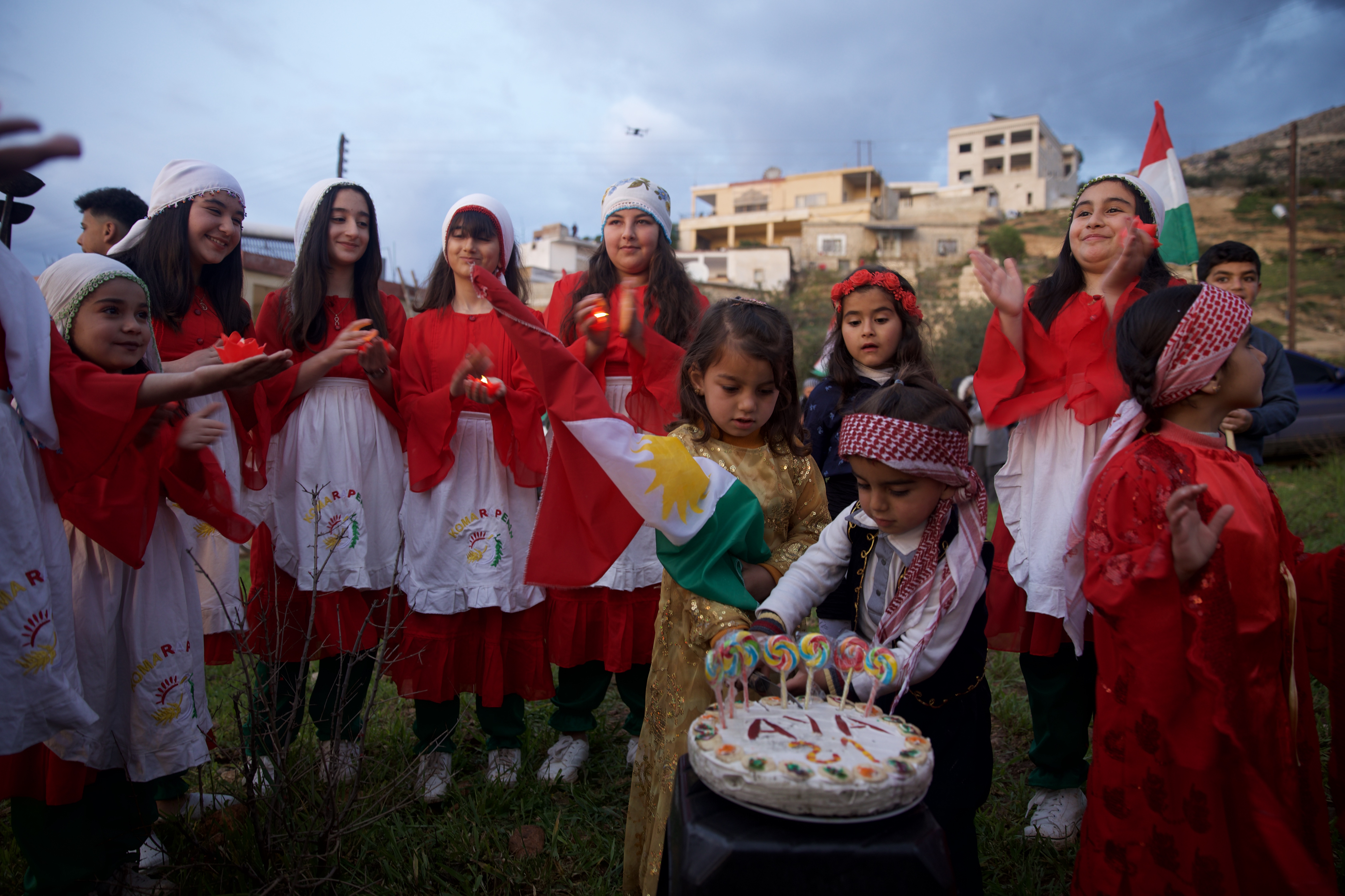 Aya celebrates her birthday with a cake that has her name written on it
