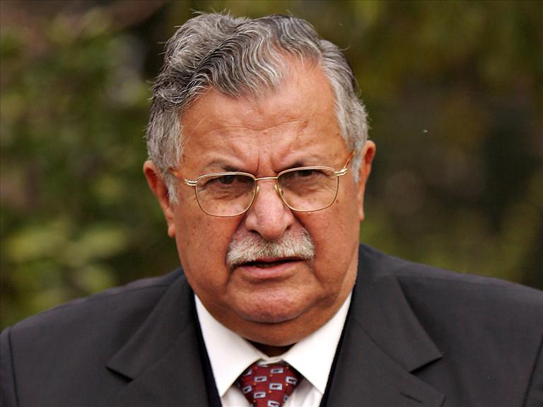 Jalal Talabani headshot, as Iraqi Governing Council president and leader of Iraqi Patriotic Union of Kurdistan, photo