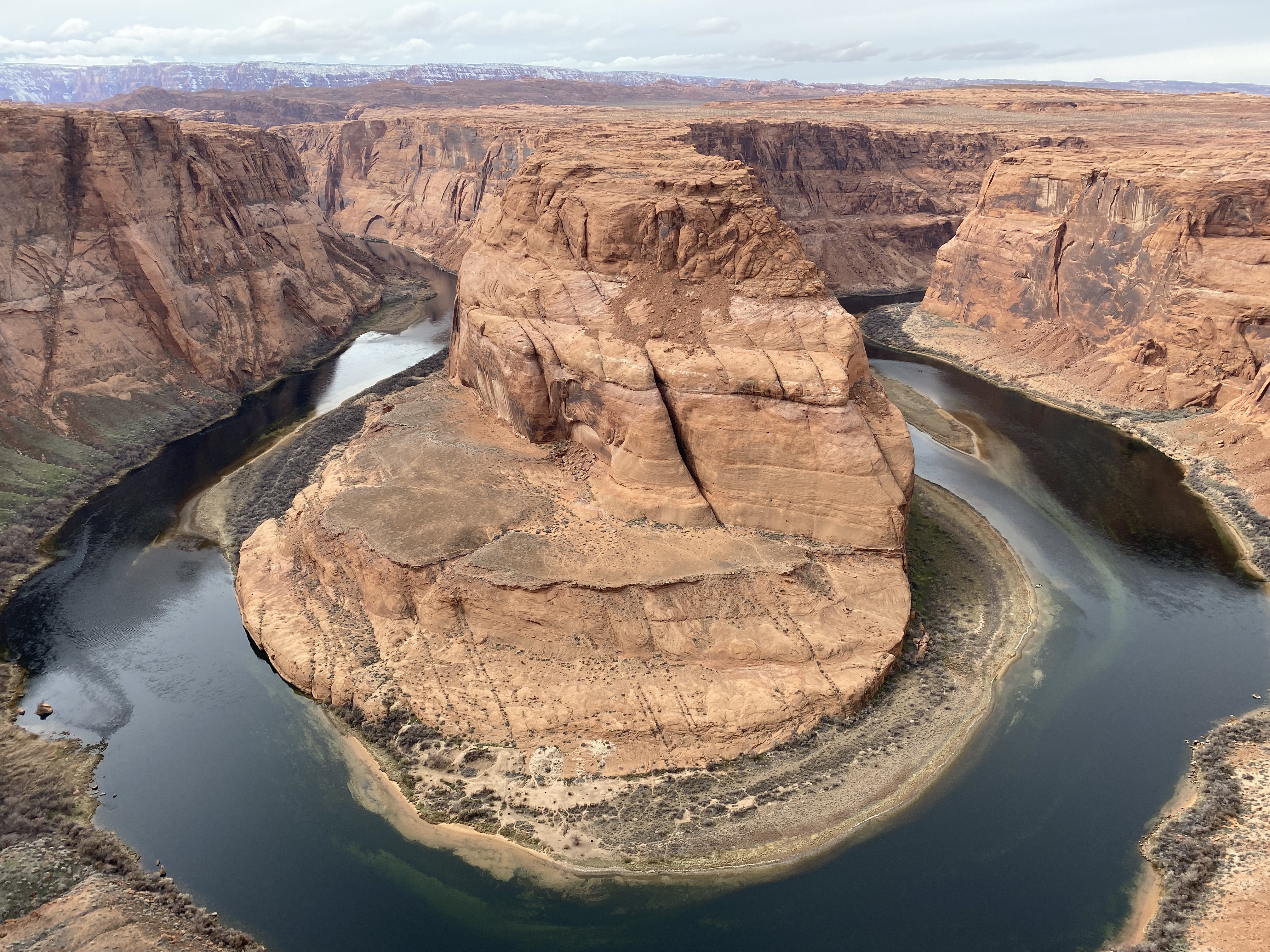The Colorado River at Horseshoe Bend in Arizona