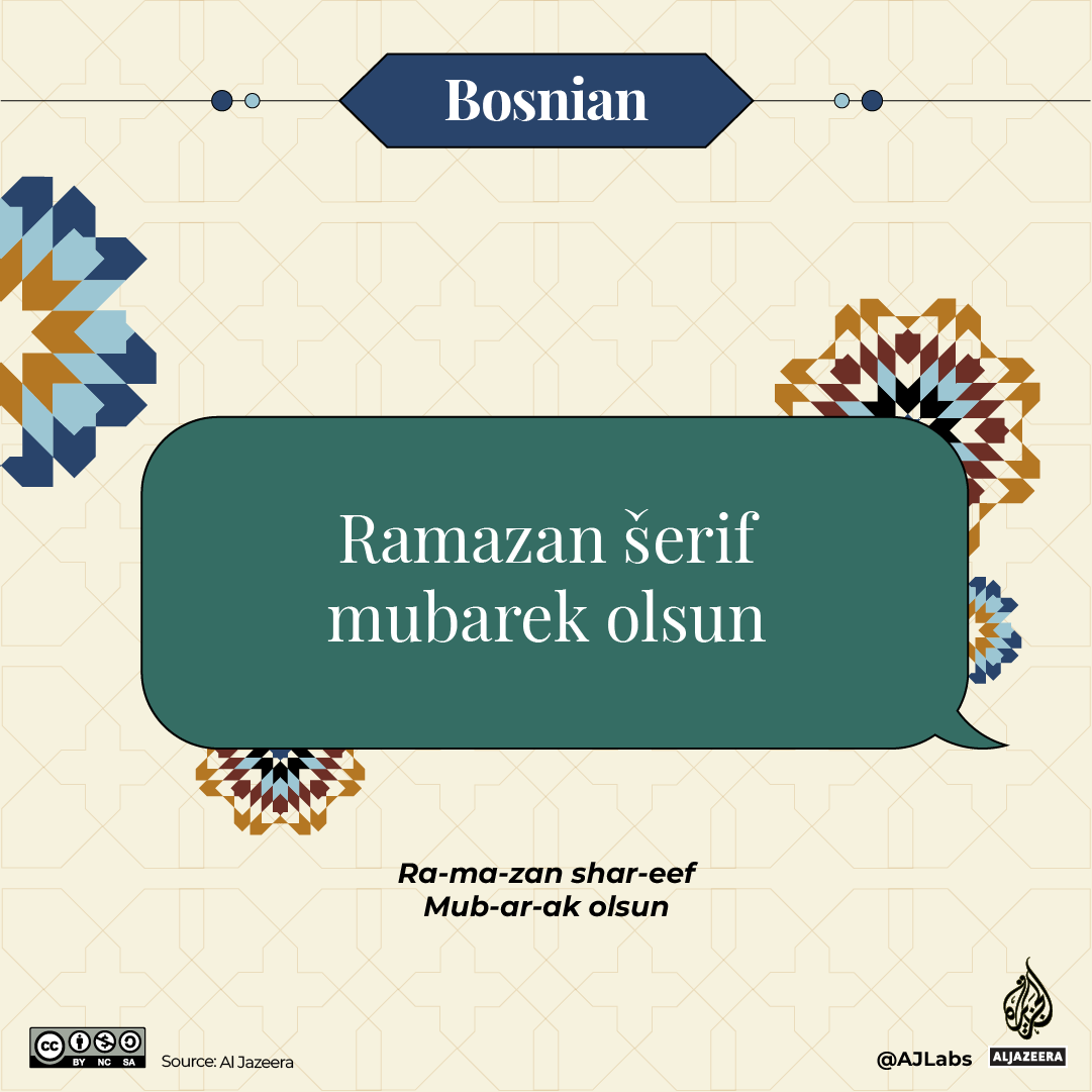Interactive - Ramadan greetings -Bosnian