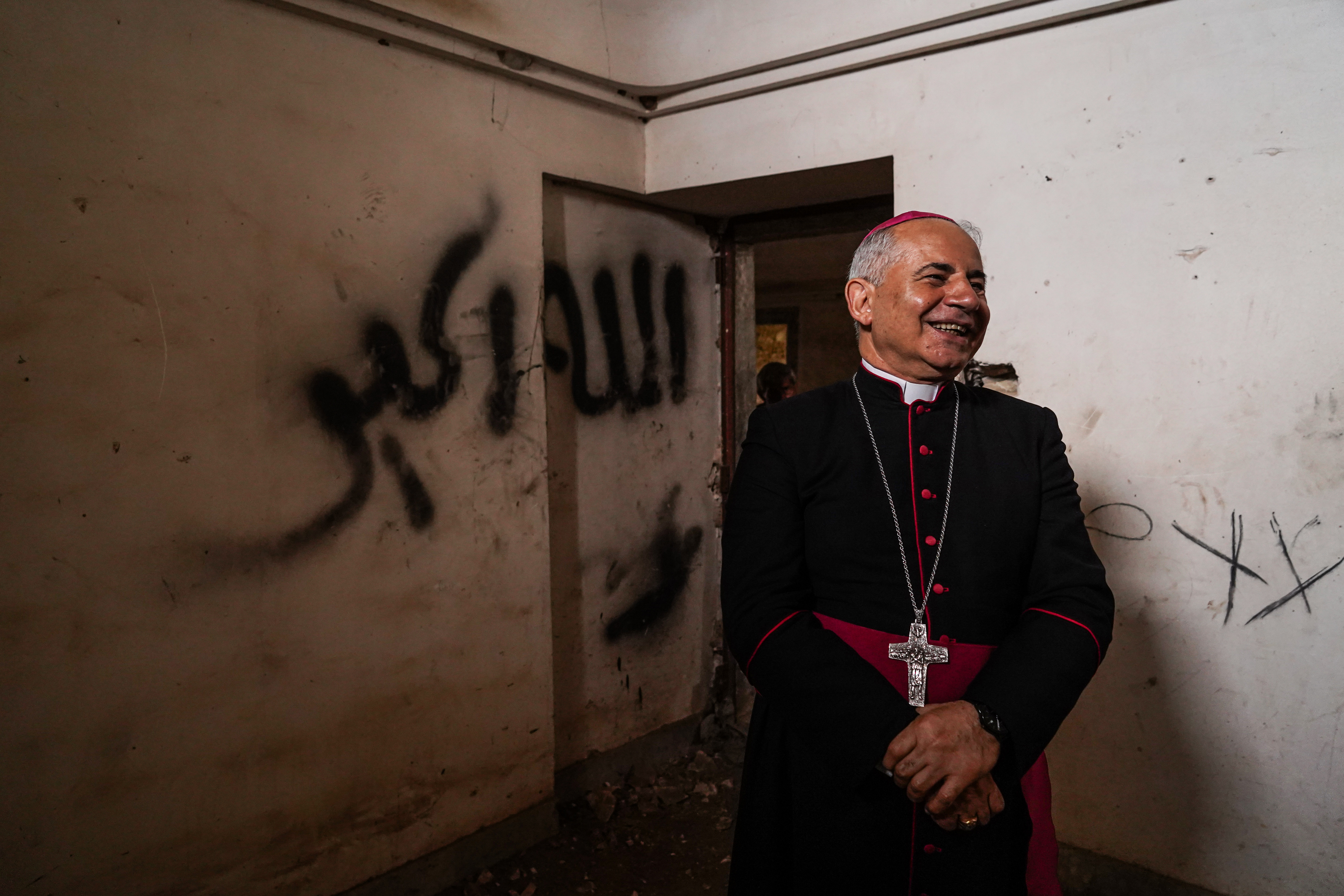 For the first time in more than 20 years, a mass was held at St. Michael's Monastery in Mosul, northern Iraq