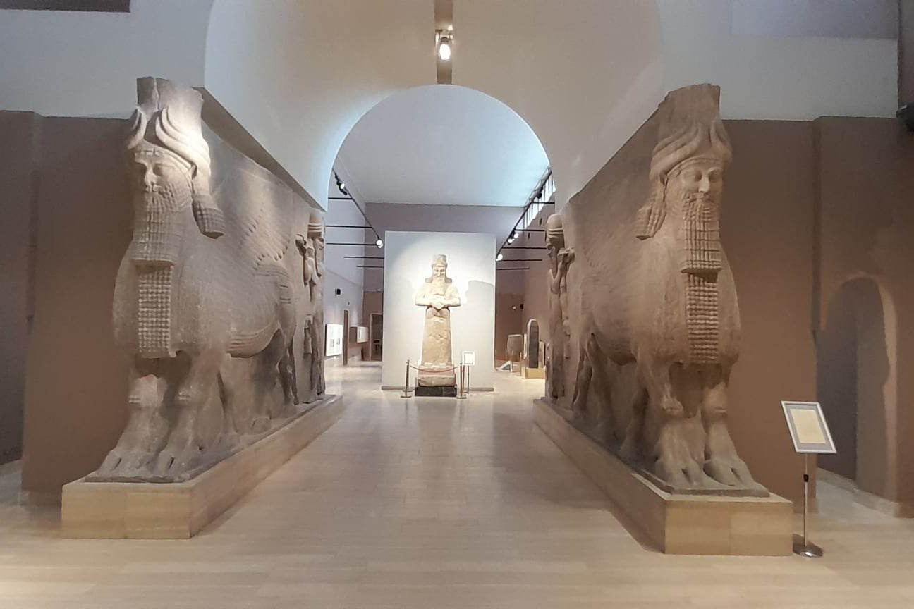 Ancient sculptures in the Iraqi National Museum