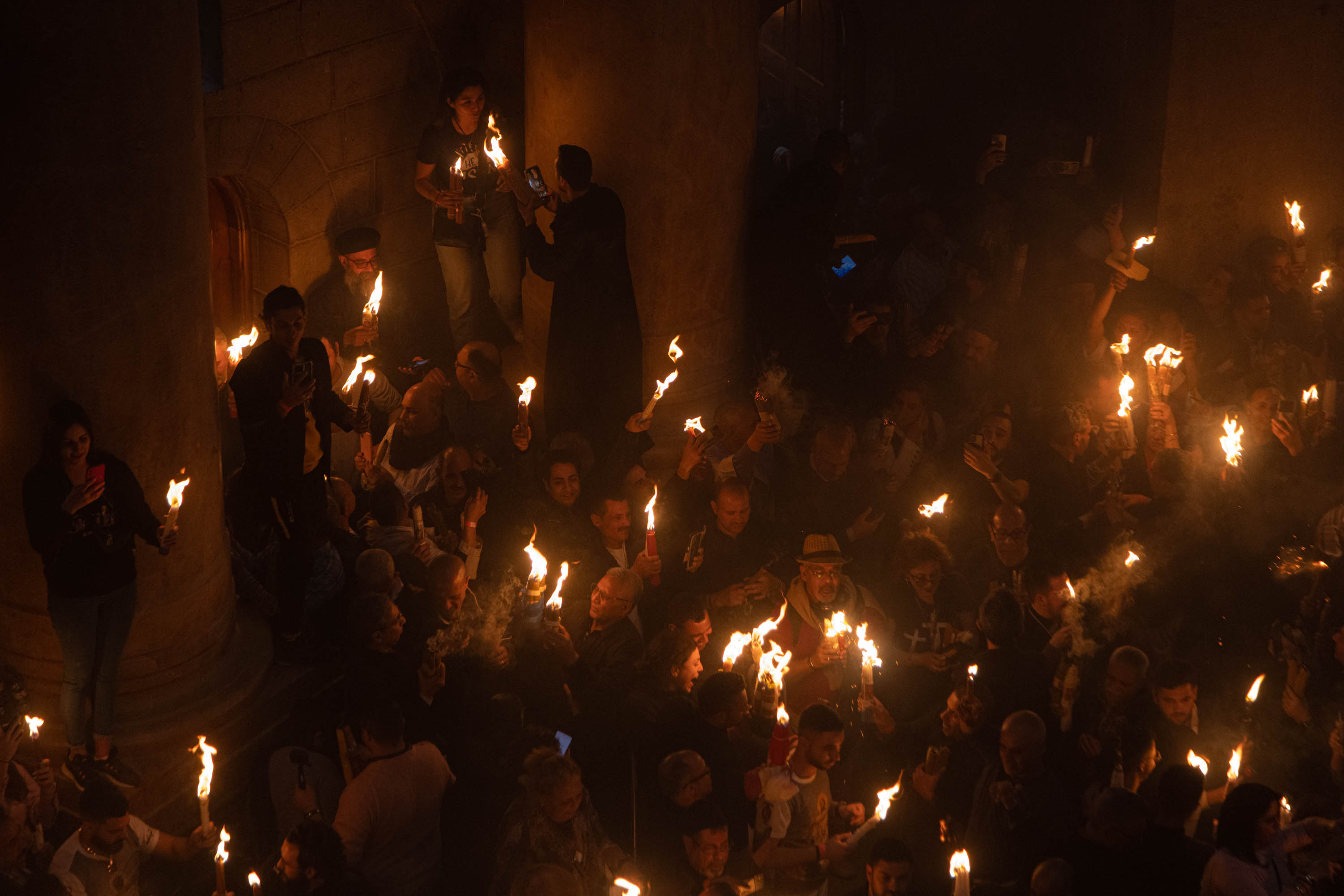 Holly fire Jerusalem