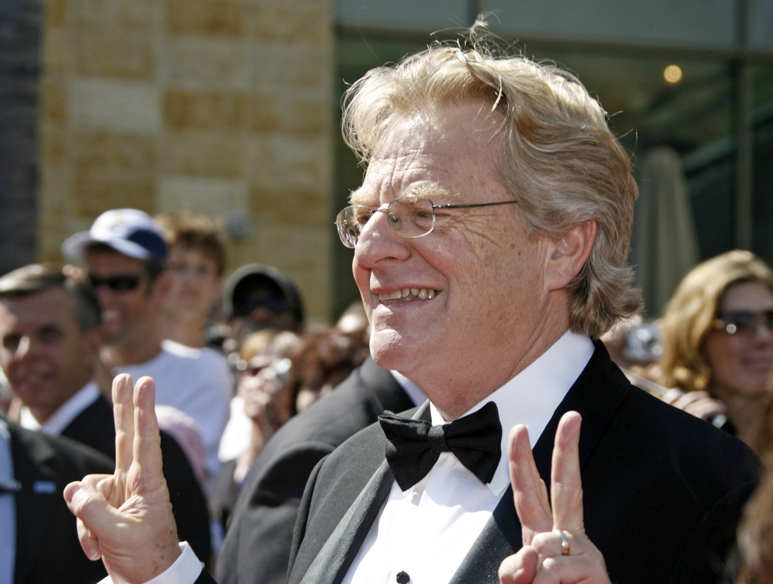 Television personality Jerry Springer arrives at the 34th annual Daytime Emmy Awards in Hollywood, California,