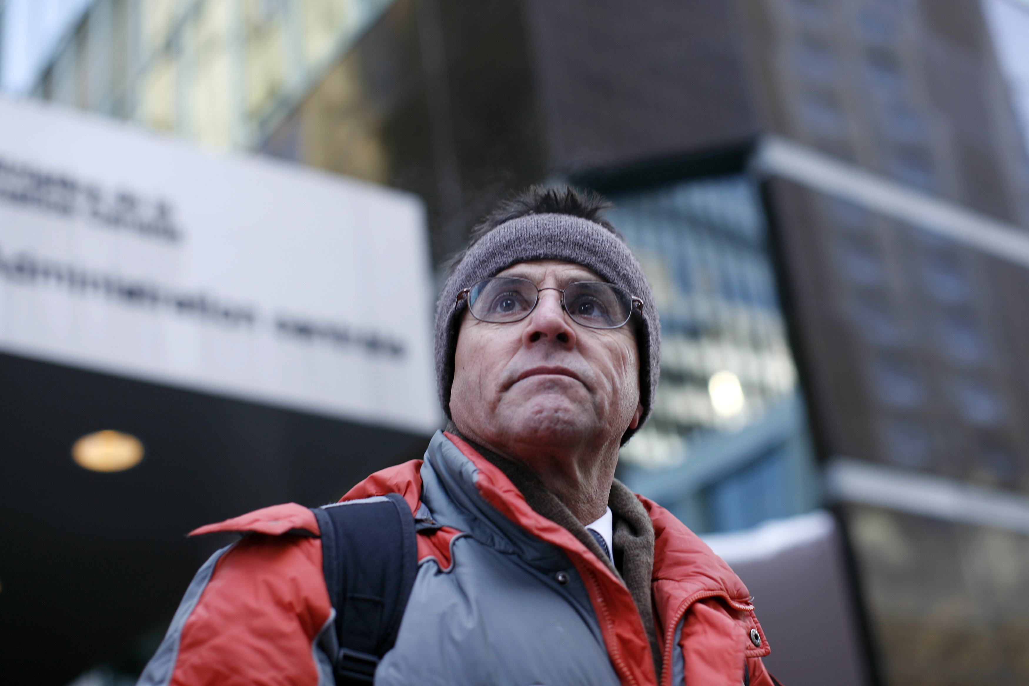 Hassan Diab attends a rally calling on the Canadian government not to extradite him, in Ottawa January 20, 2012. A judge ruled on June 6, 2011 that Diab, a suspect in a bombing that killed four people outside a Paris synagogue in 1980, should be extradited to France. REUTERS/Chris Wattie (CANADA - Tags: CRIME LAW POLITICS)