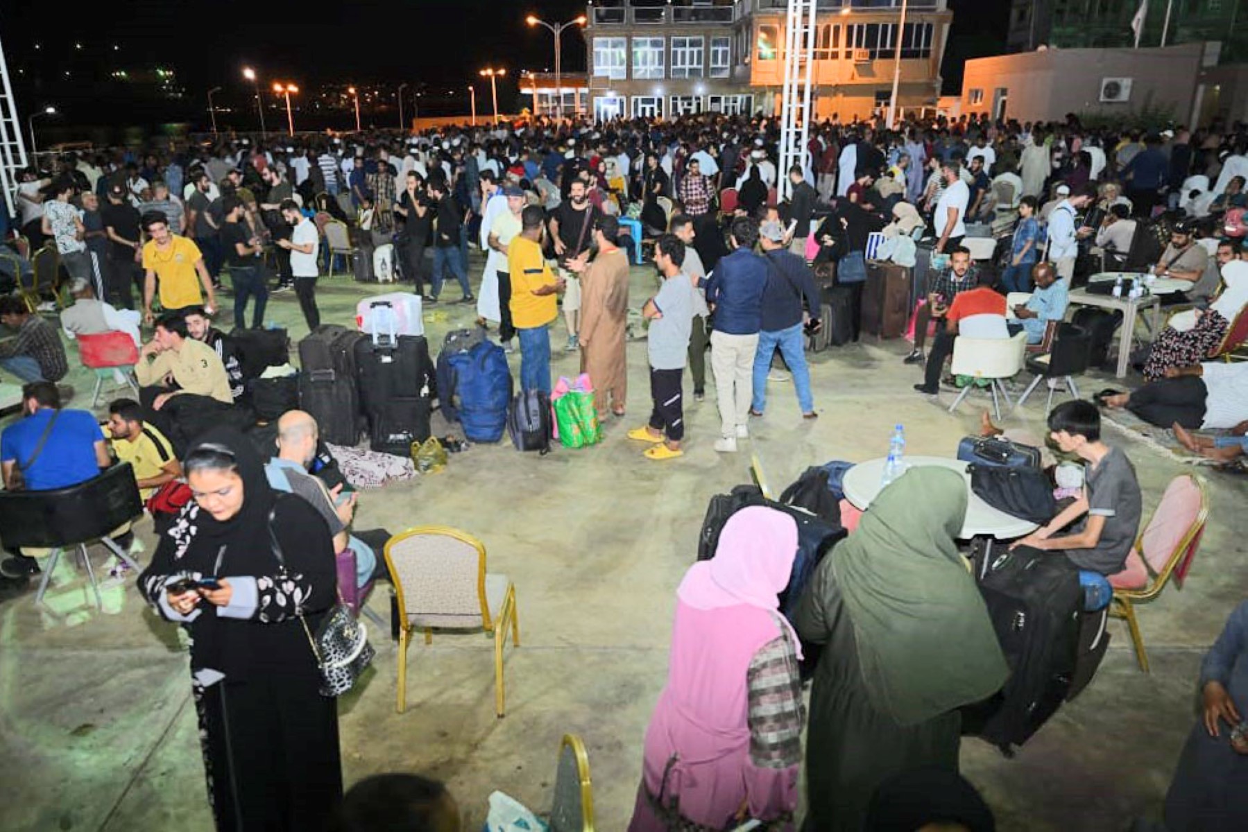 People fleeing fighting across Sudan