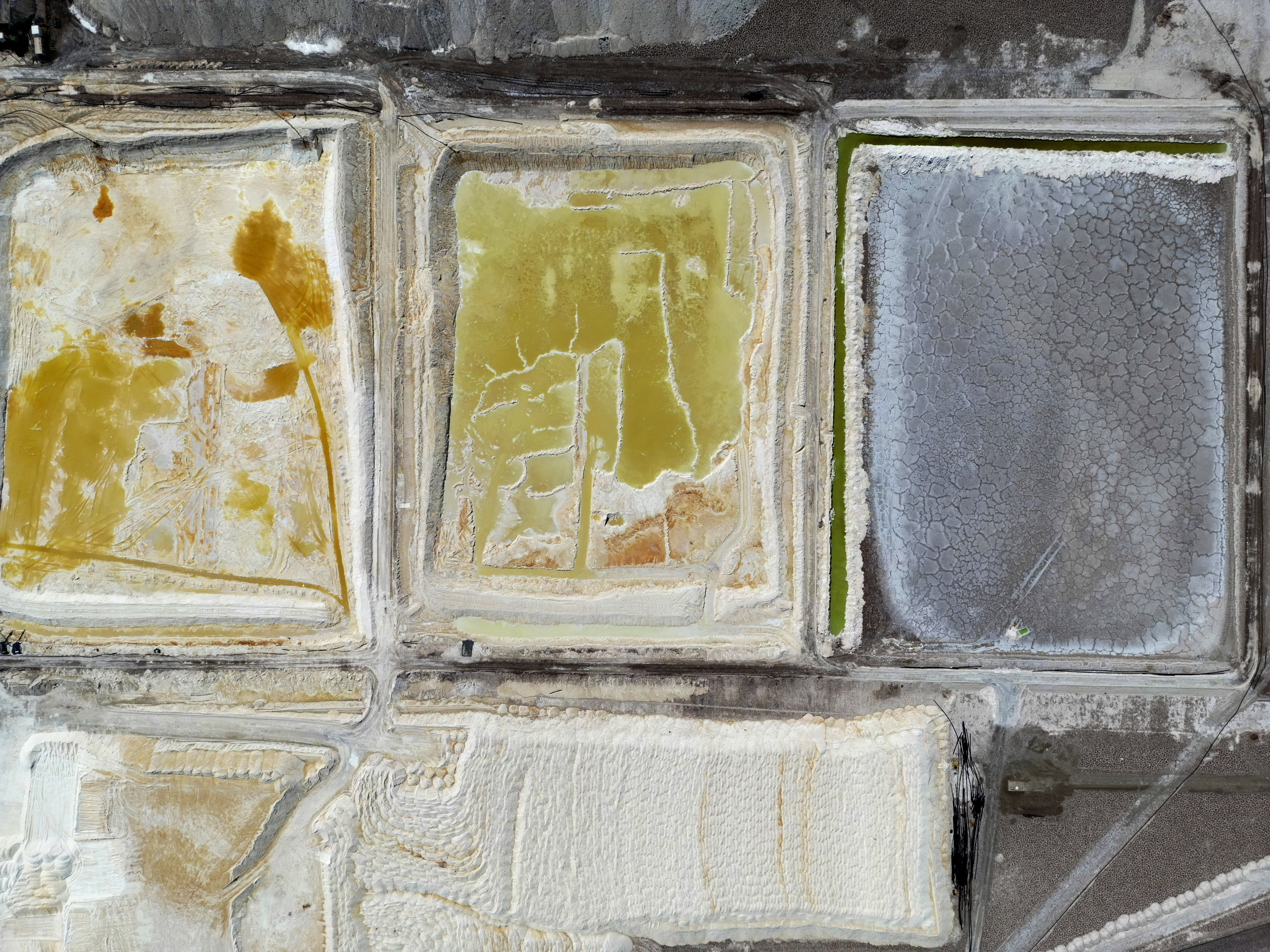 Pools of brine are slowly turned into lithium at the Albemarle lithium mine in Chile's Atacama desert