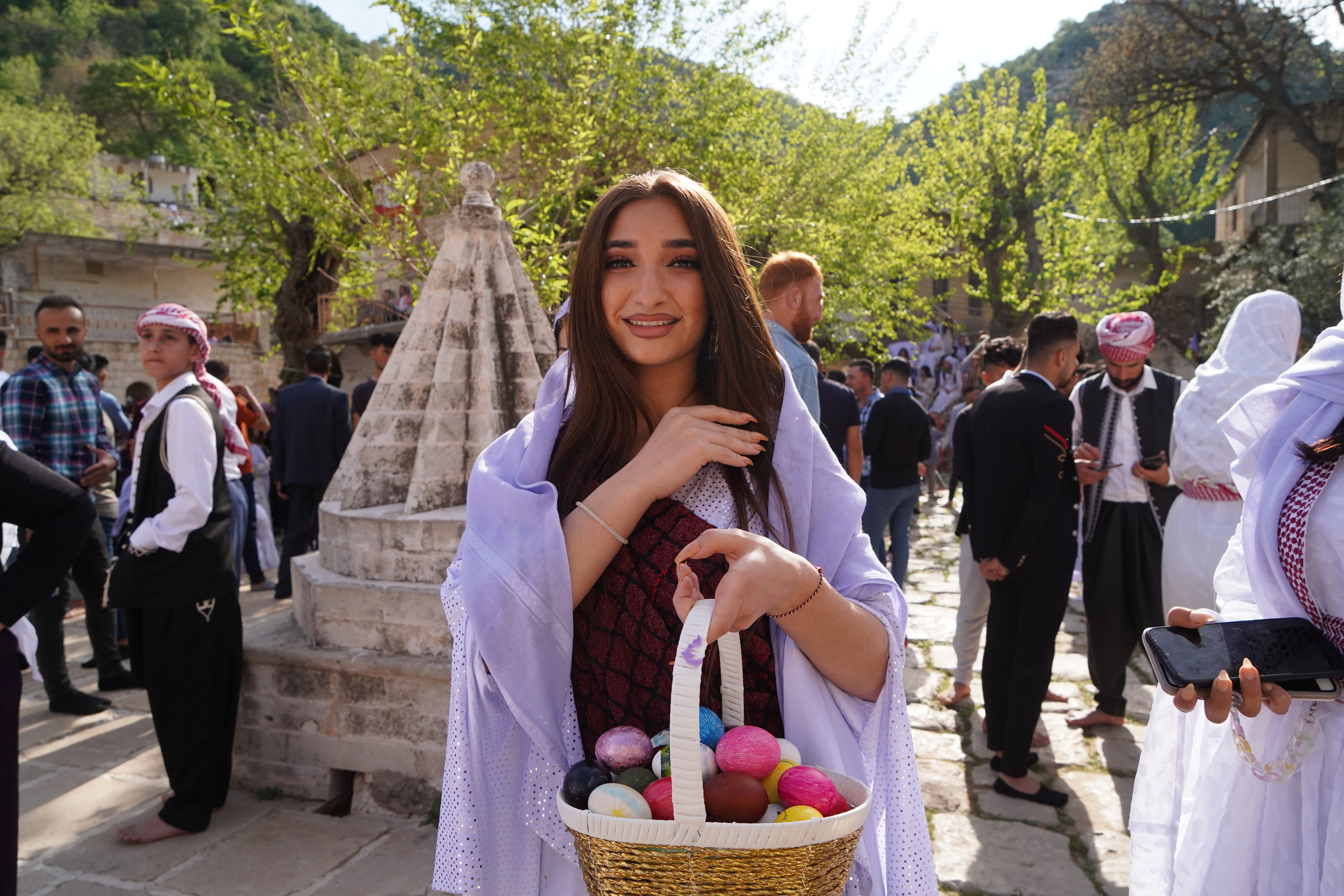 Yazidi New Year's Eve celebrations at Lalish Temple in the Kurdistan Region of Iraq [Ismael Adnan/Al Jazeera]