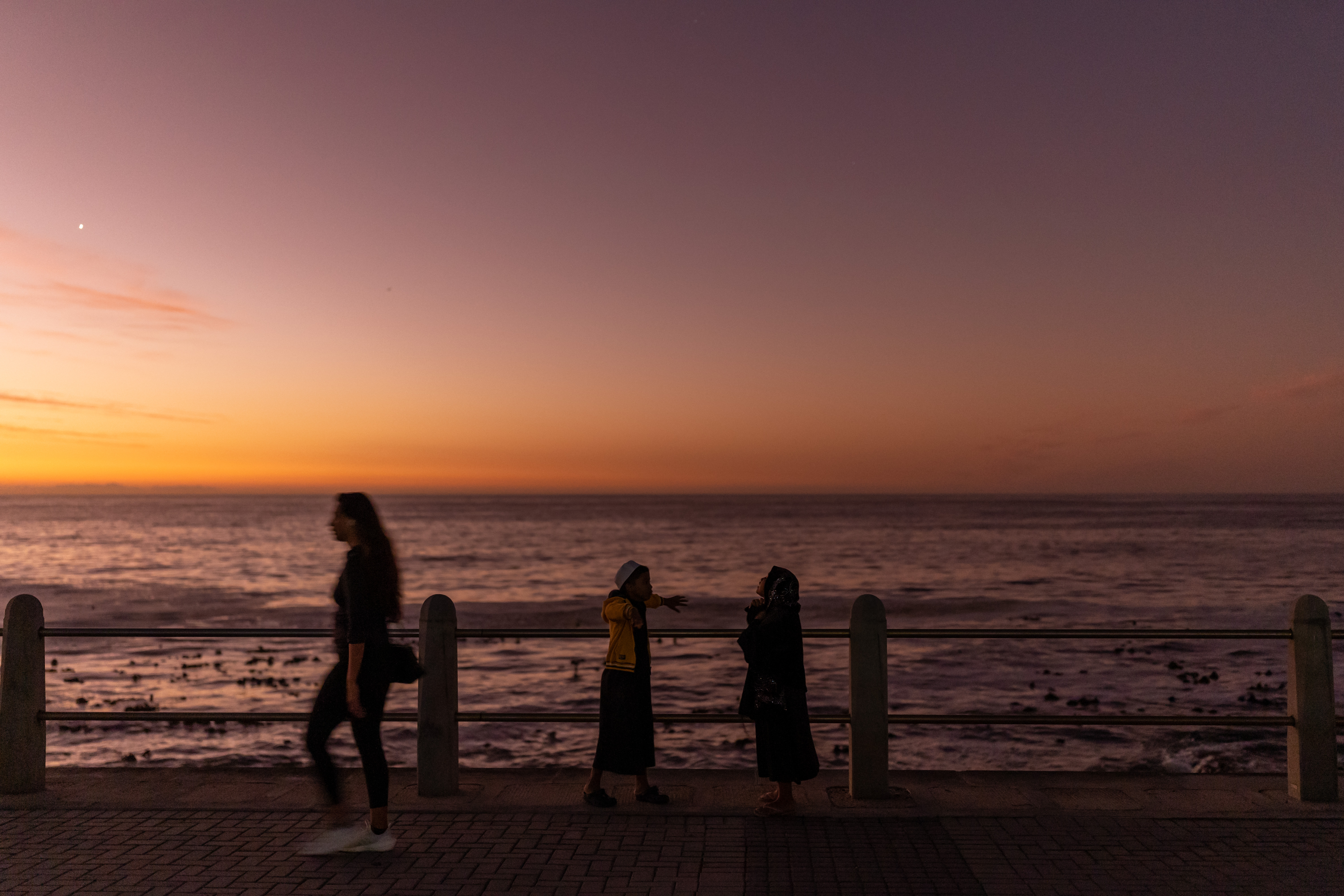 Children on the promenade in Cape Town's Sea Point