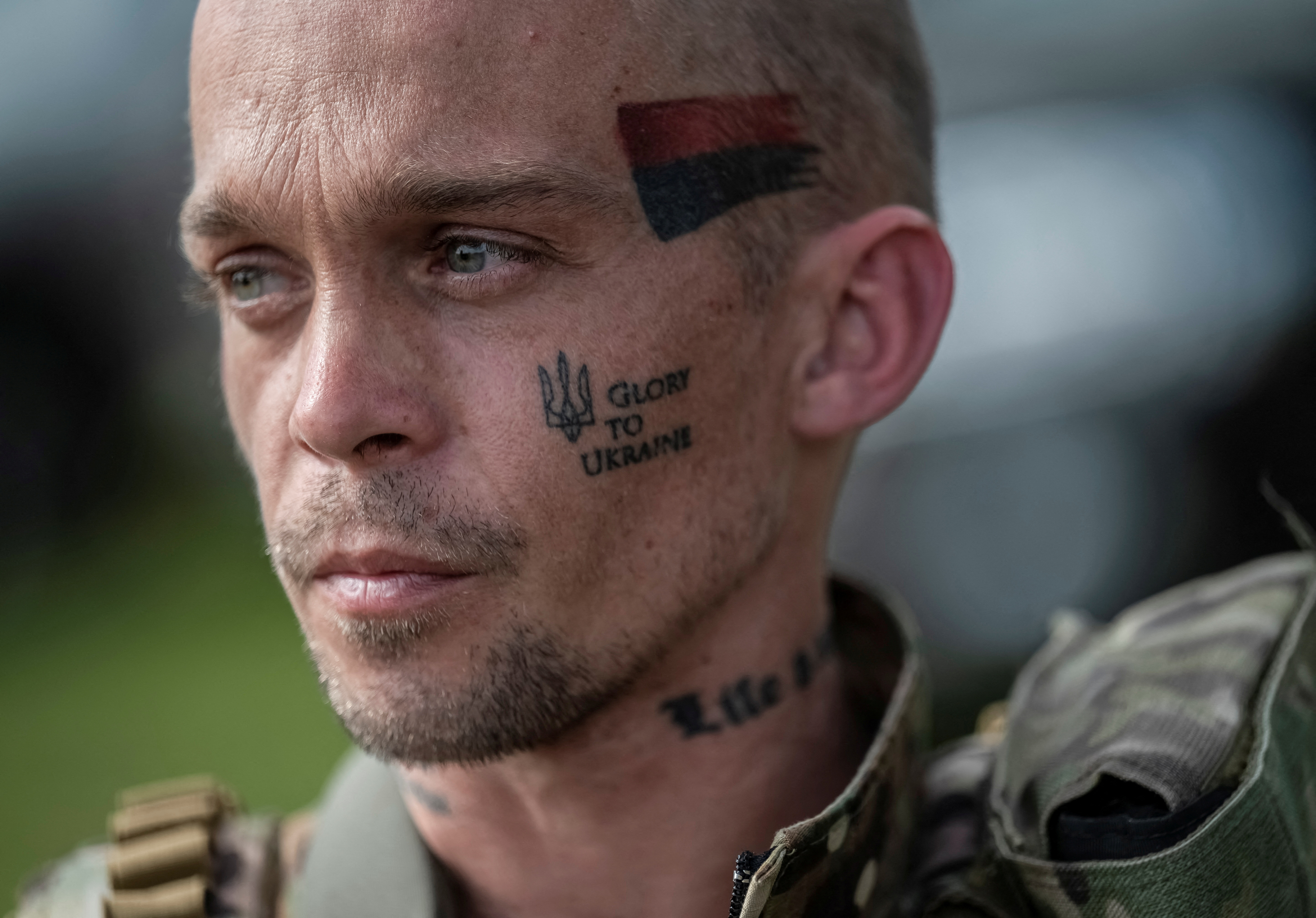 A member of the Russian Volunteer Corps