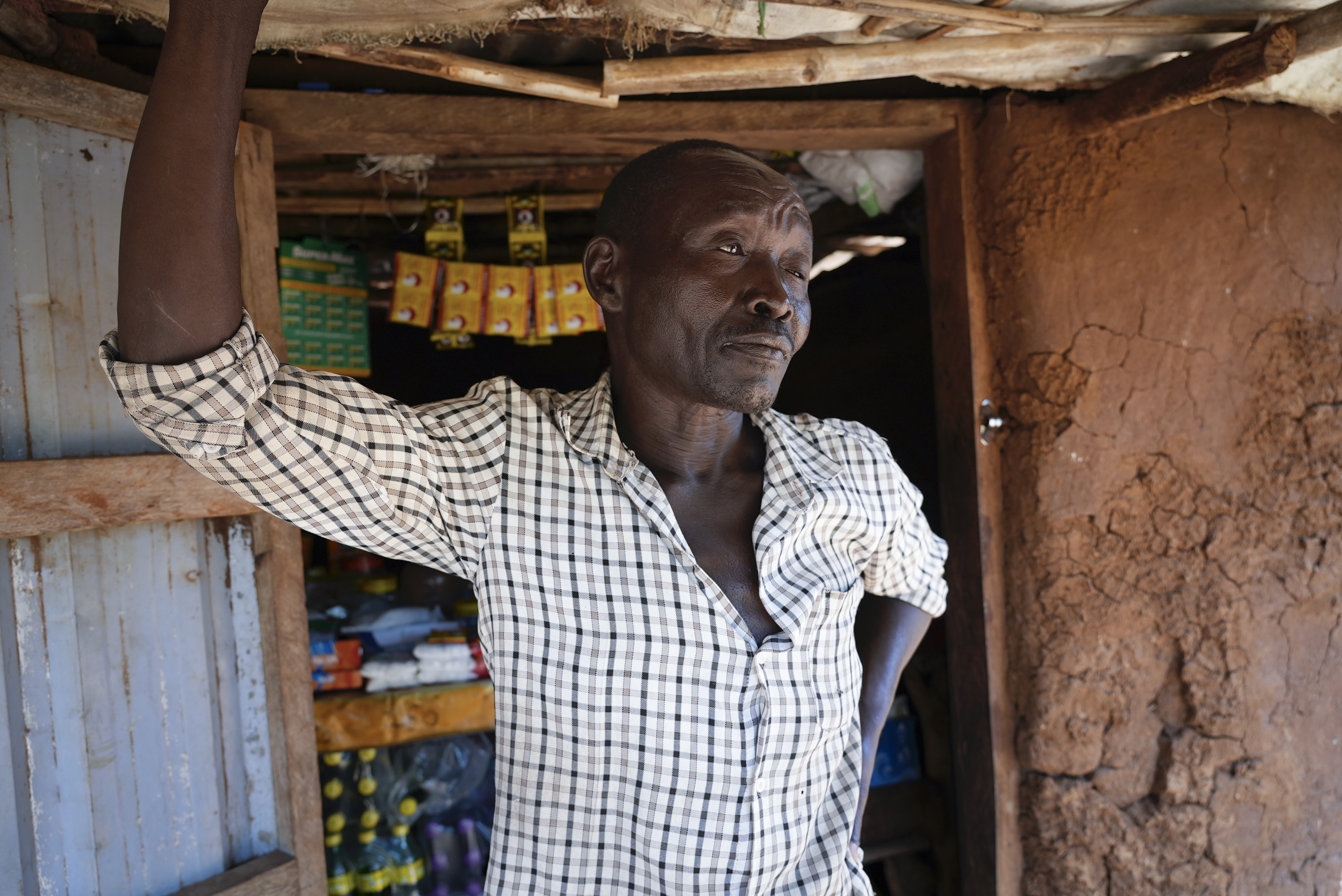 Farmer Jacob Wani, 45, who fled civil war and returned home after 8 years only to find himself banned from accessing his agricultural land due to it being contaminated with landmines,