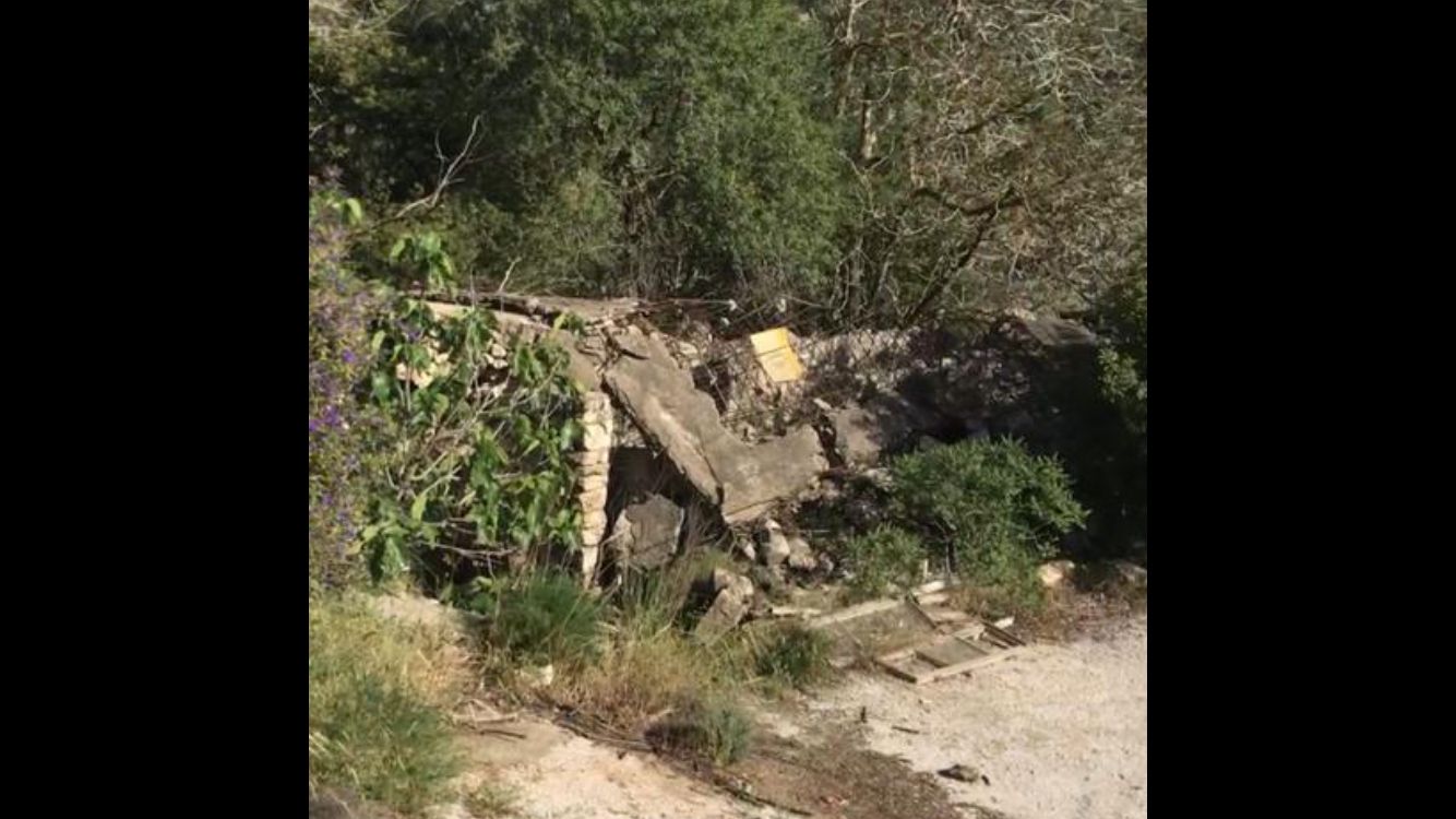 Wreckage of Leila's home today