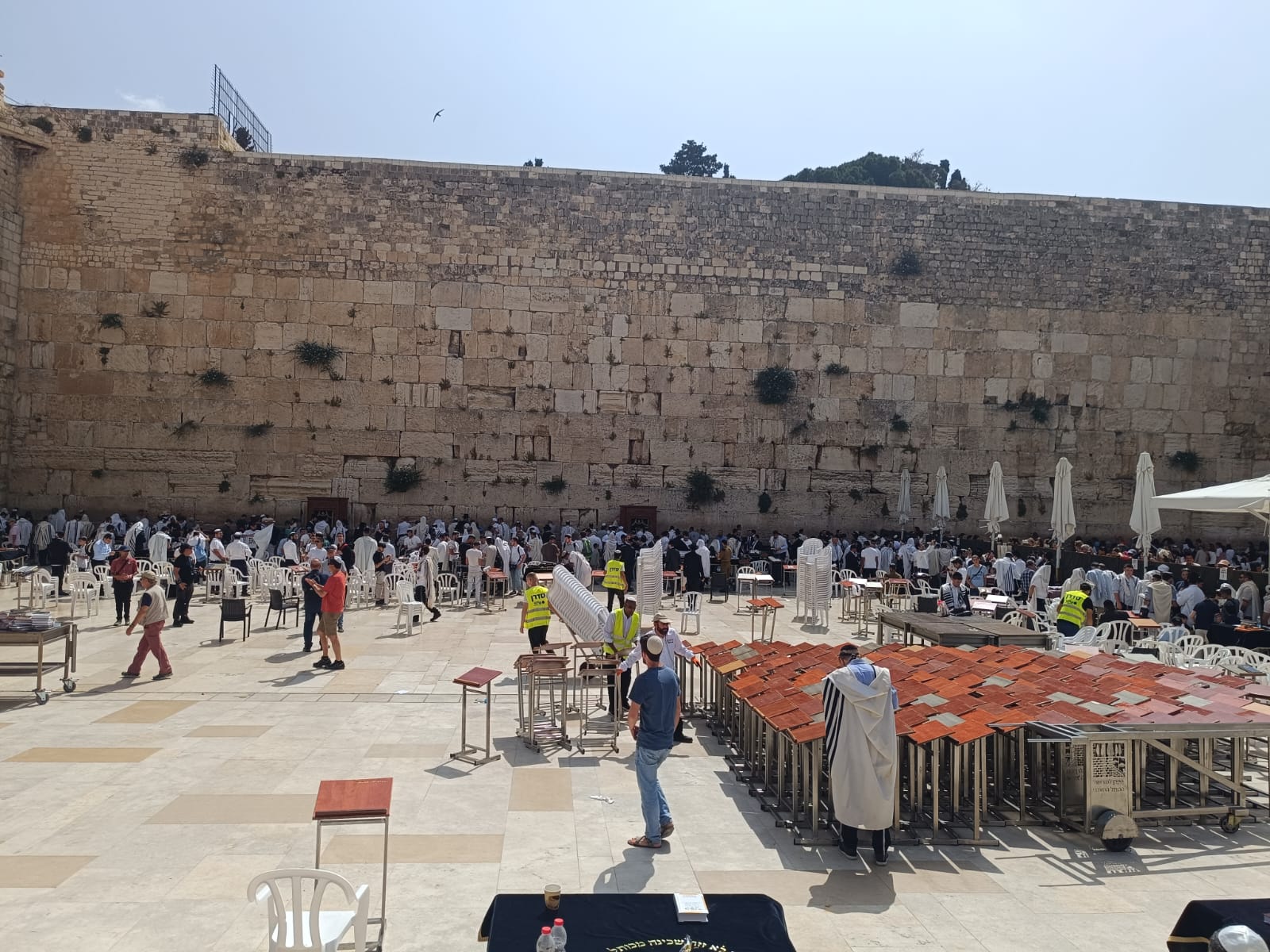 Nationalist Jews line up for Flag Day