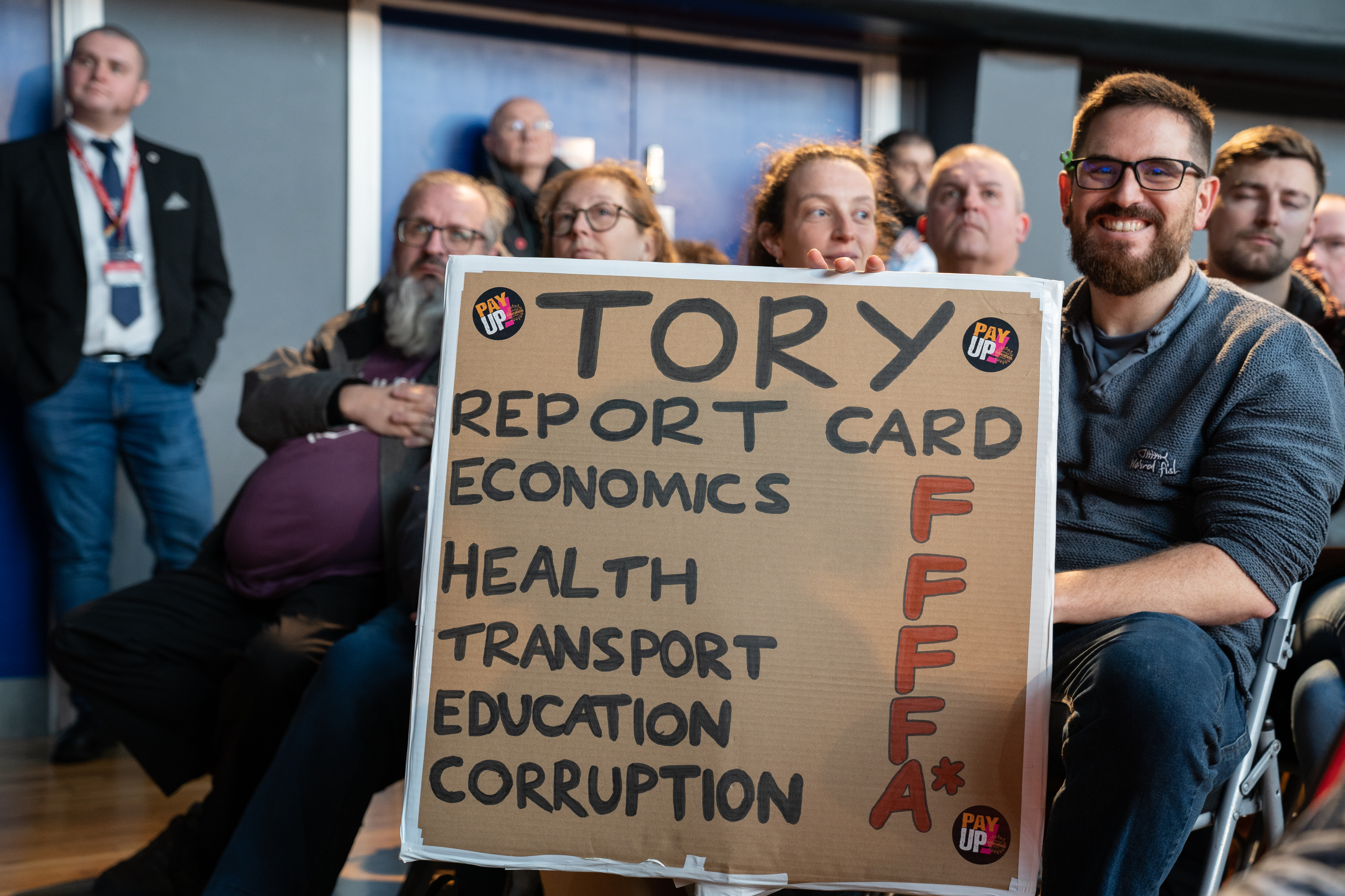 A union rally in the UK