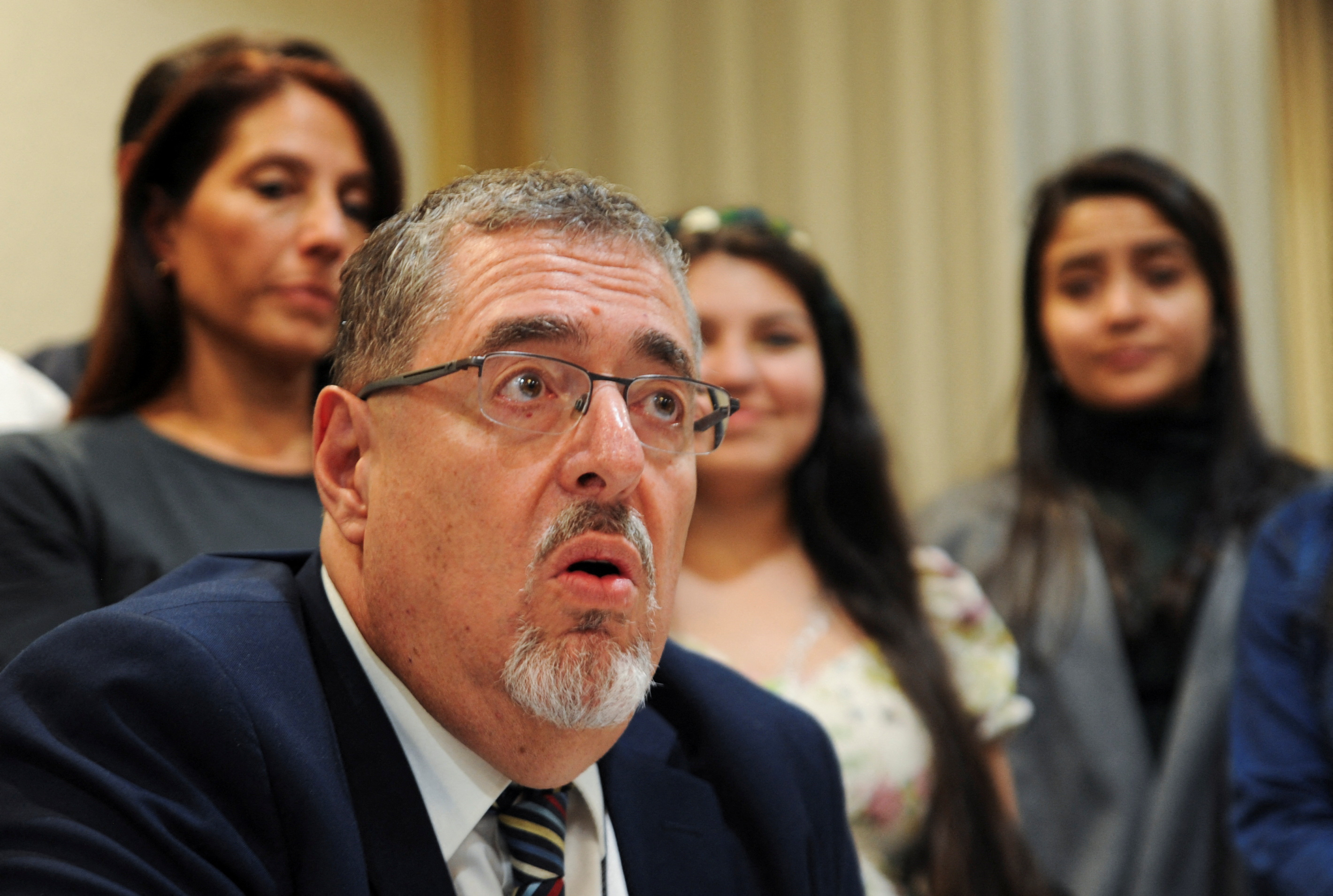 Guatemalan presidential candidate Bernardo Arevalo