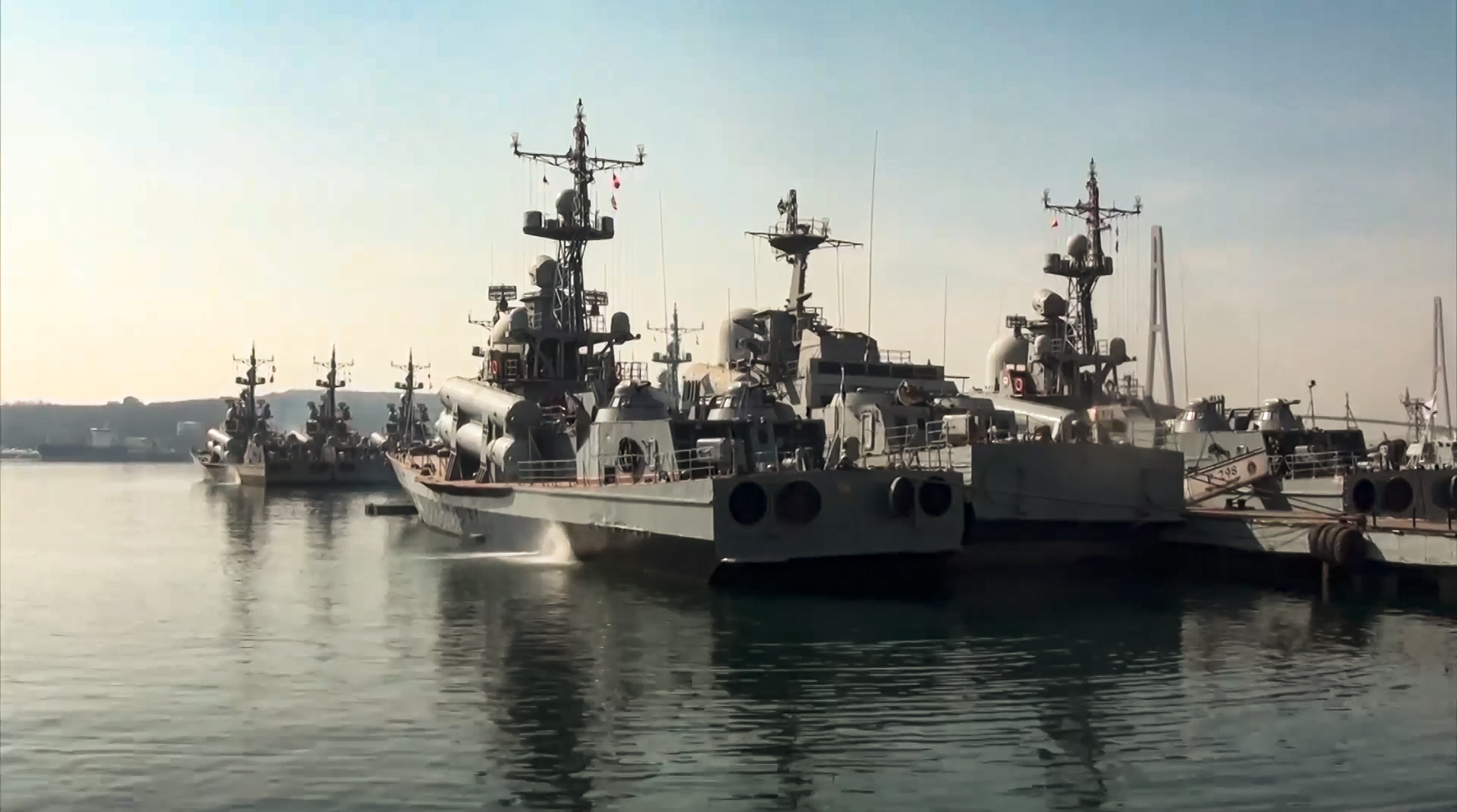 Ships from the Russian Pacific Fleet in Vladivostok