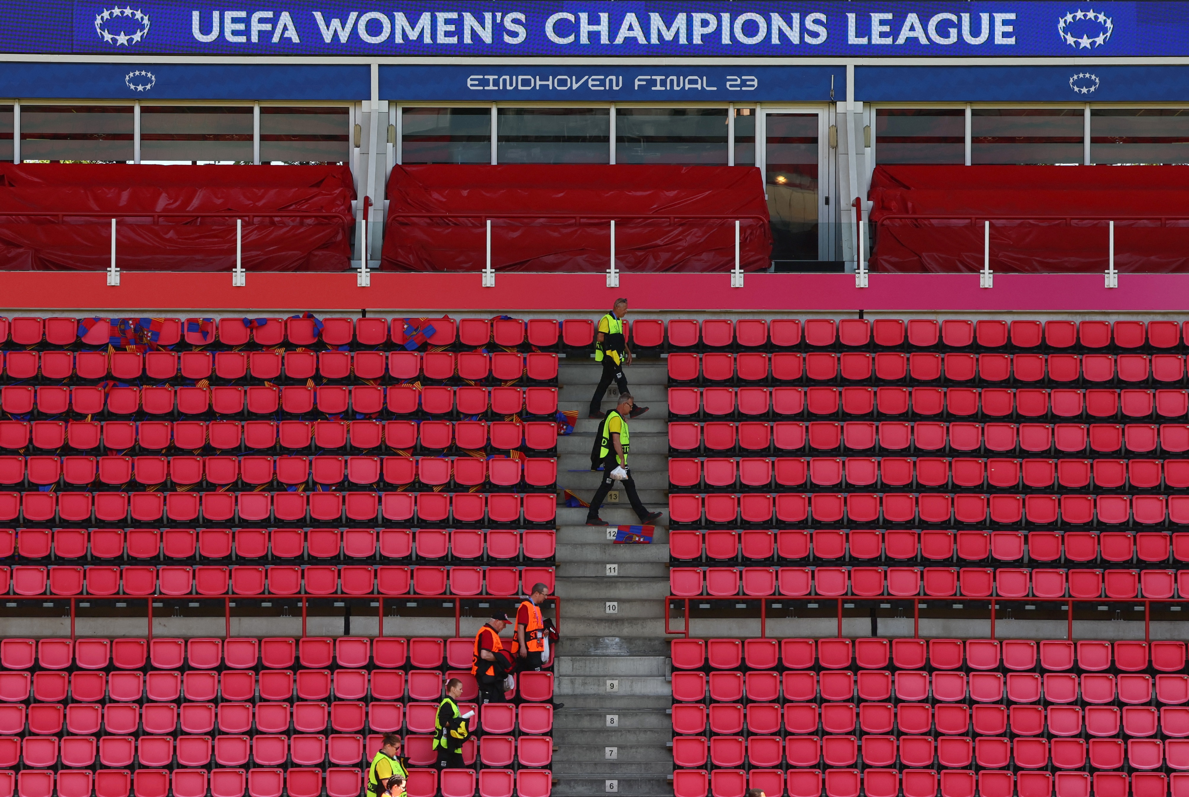 A general view inside the stadium before the Women's Champions League final in June 2023