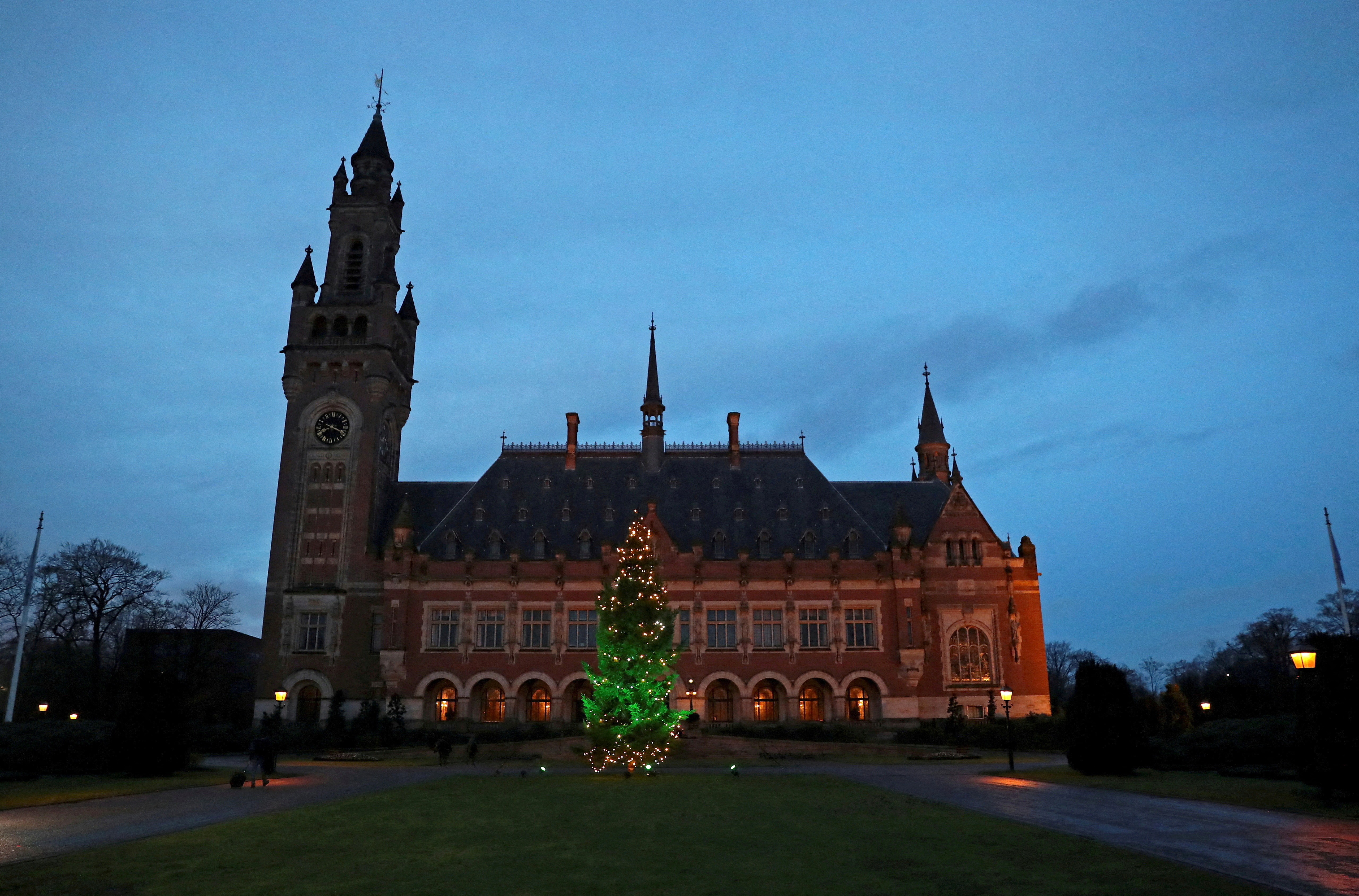 A view of the International Court of Justice in The Hague, Netherlands