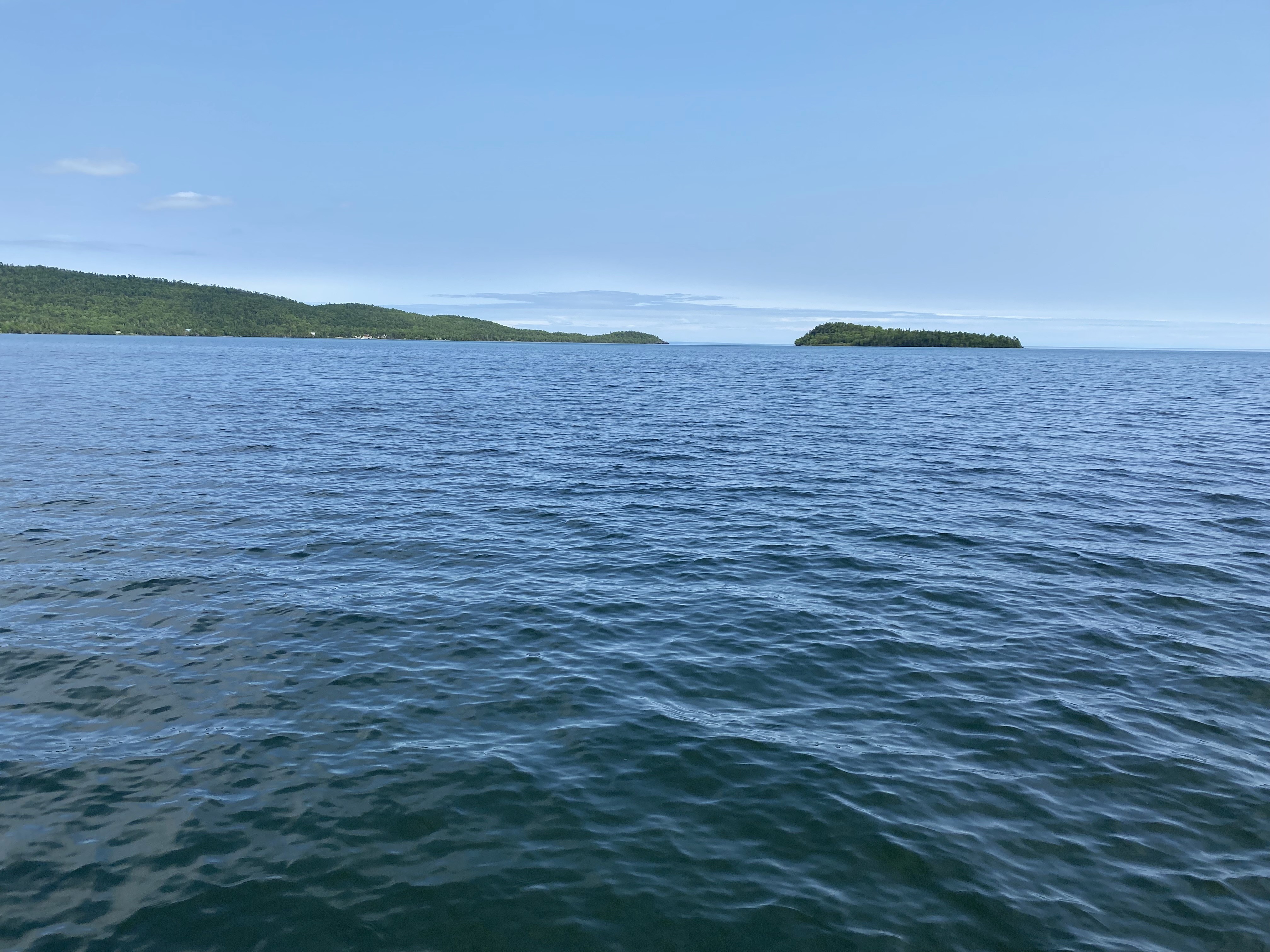 A view of Lake Superior at Grand Portage, Minnesota, US