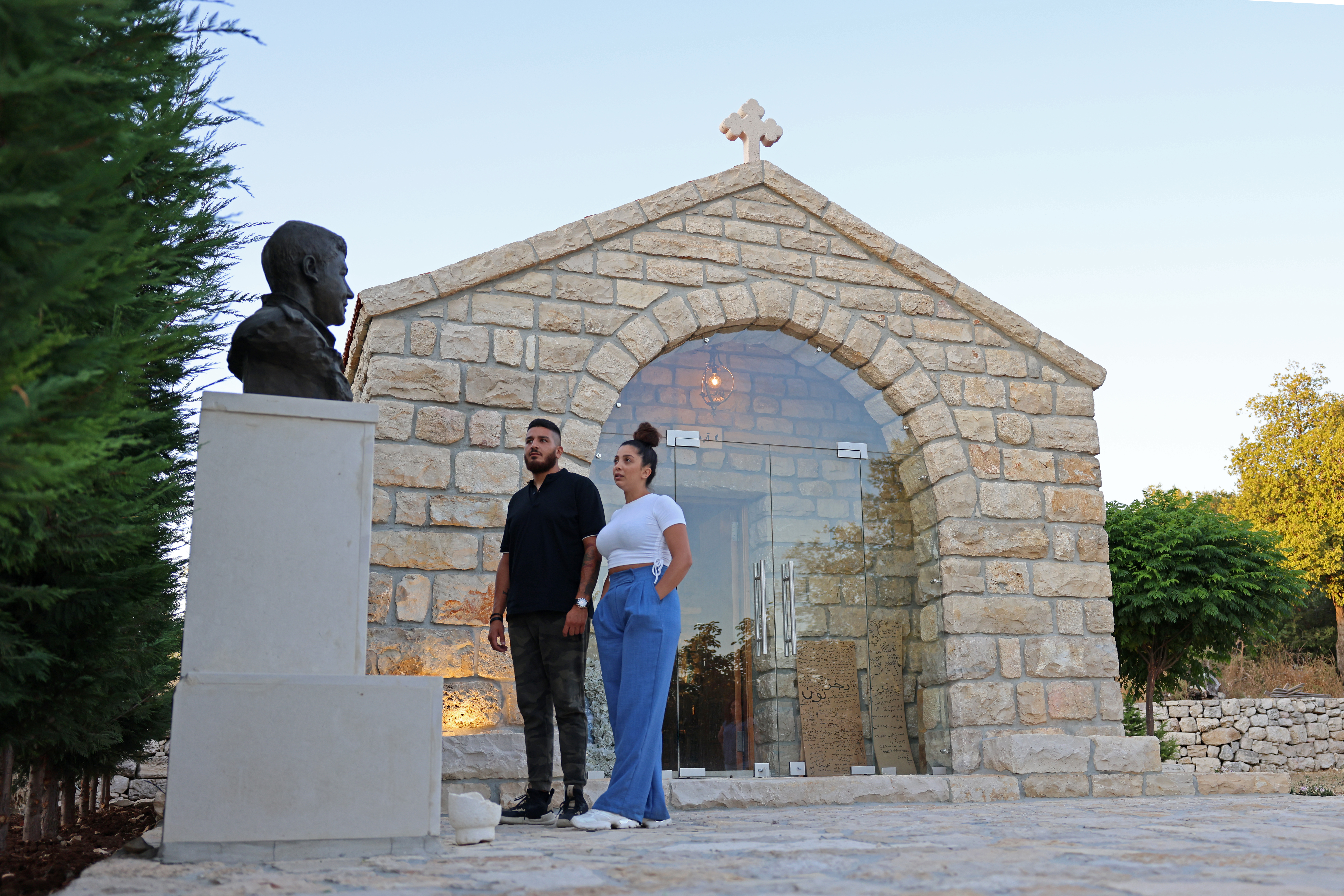 William Noun and his fiancee Maria Fares