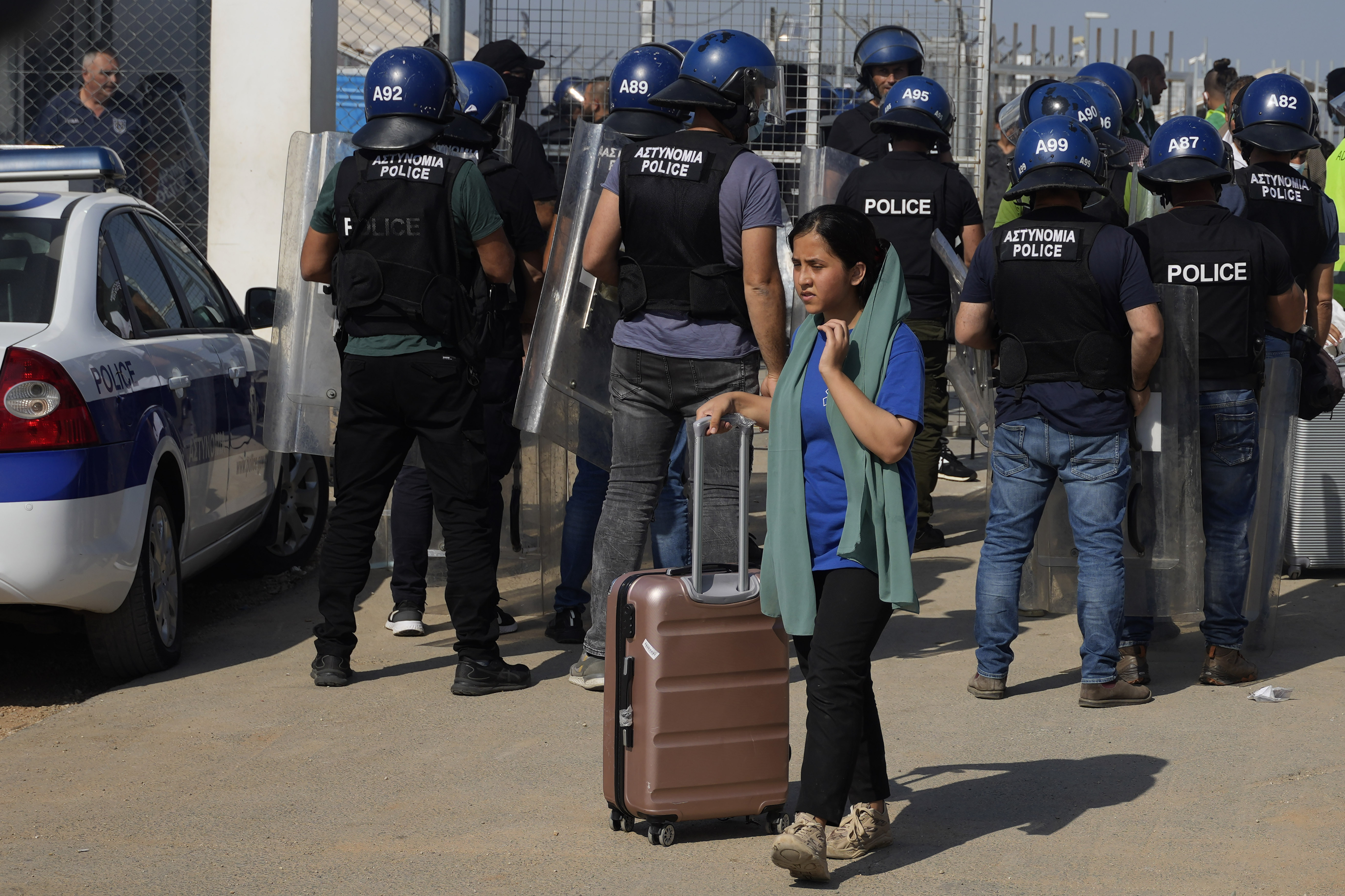 A migrant woman in Cyprus