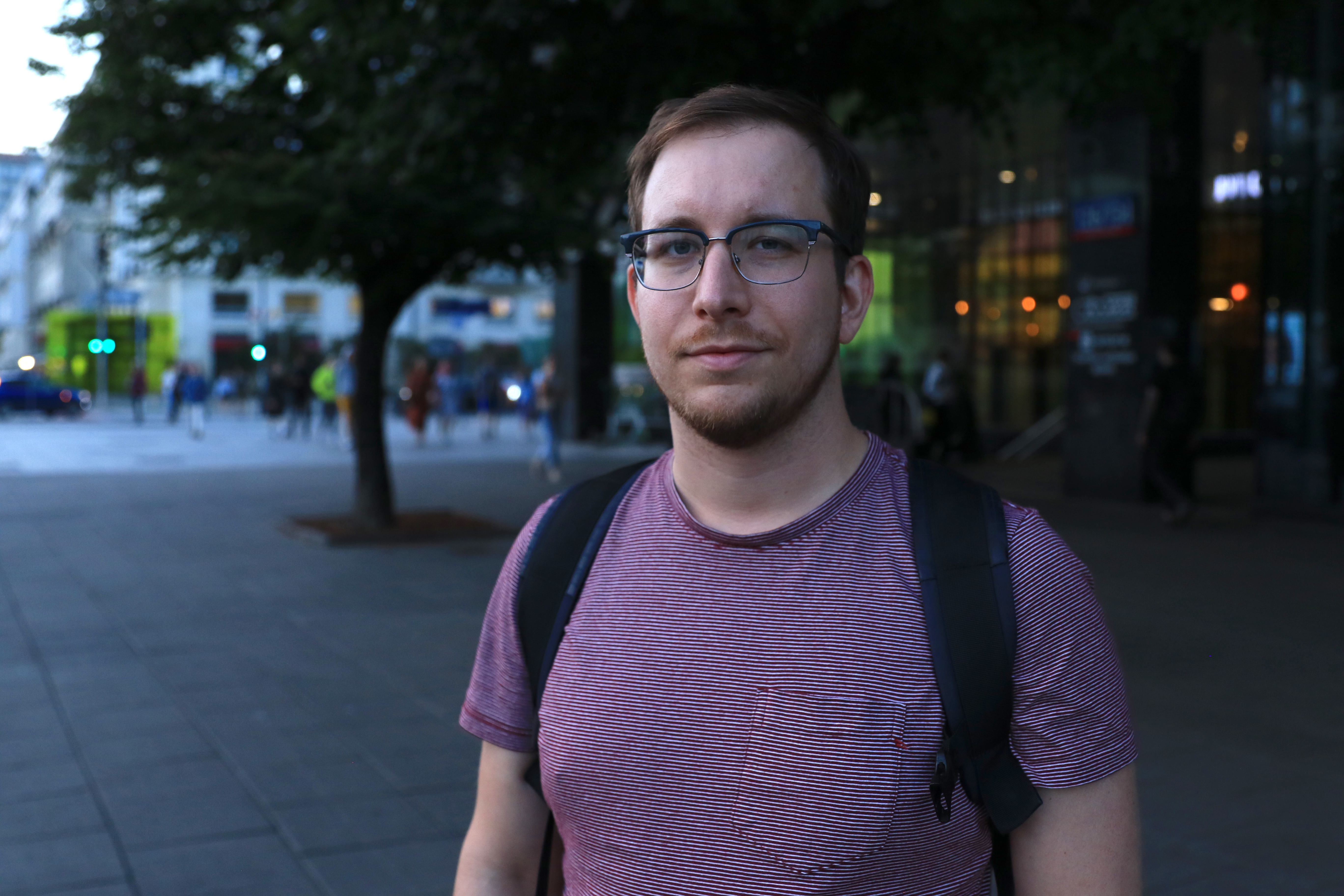 Aleksander, 30, in central Warsaw, Poland