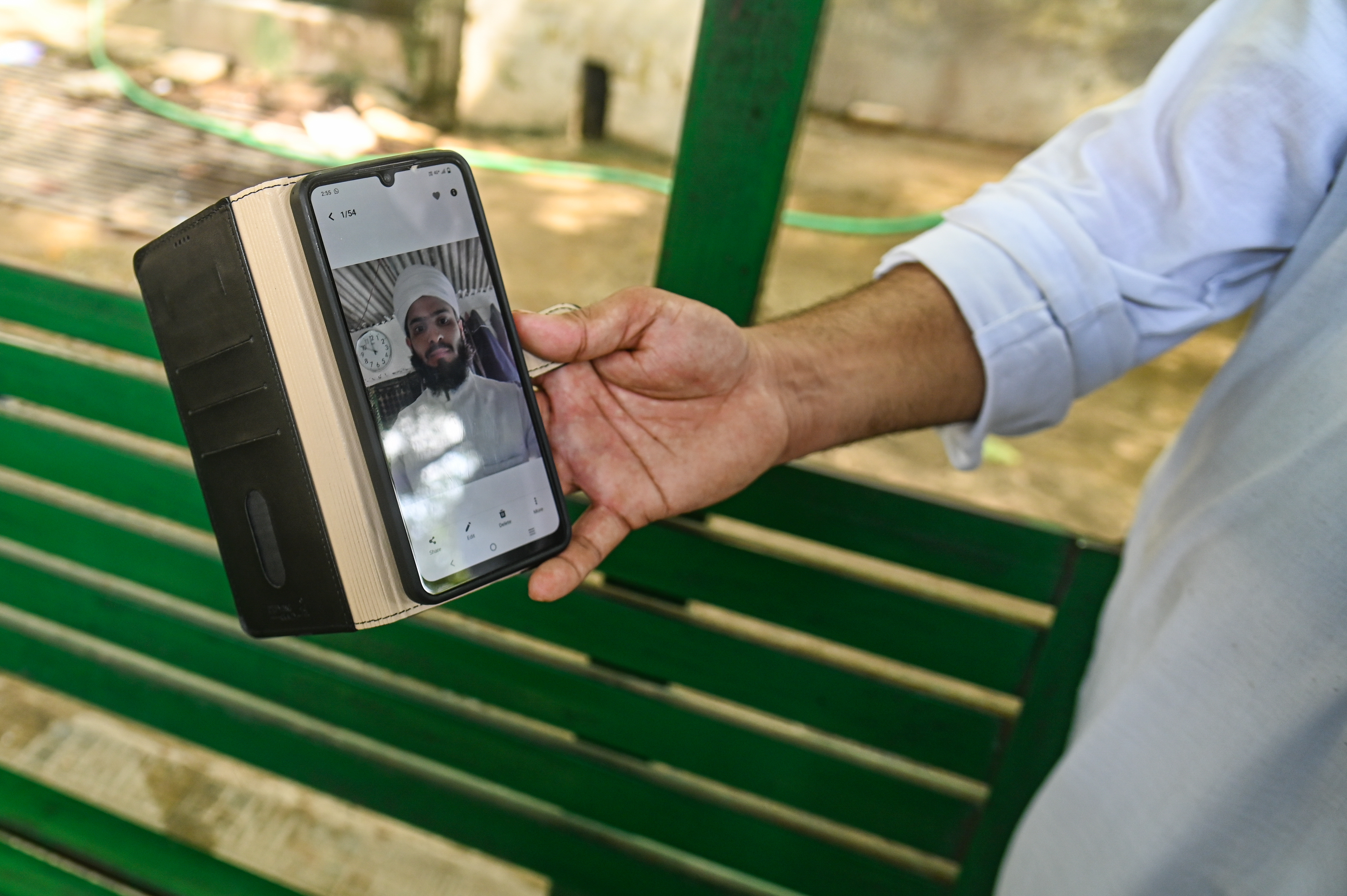 Shadab Anwar (not pictured), brother of Maulana Saad, who was killed during an attack on a mosque