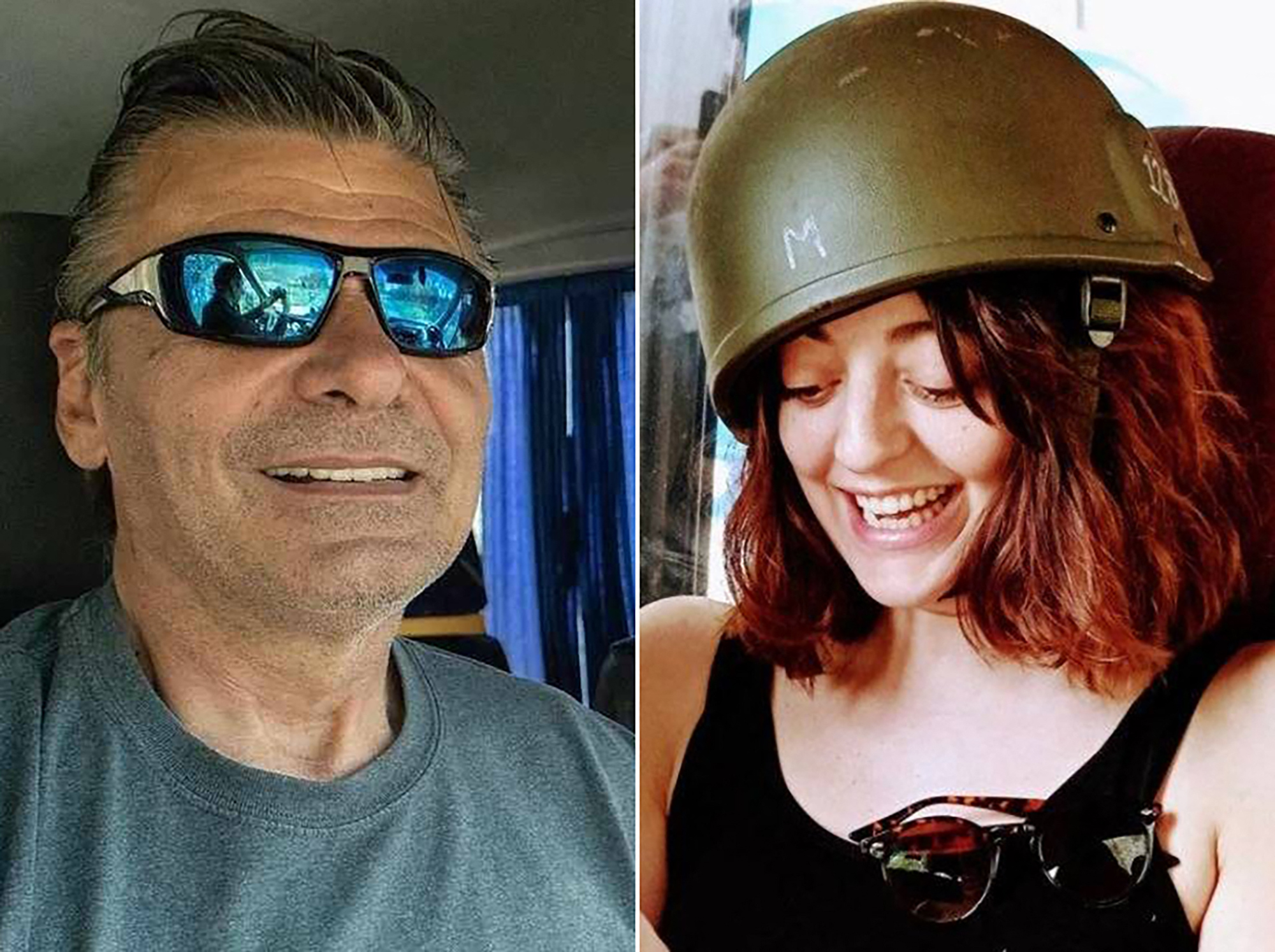 A composite photo of Canadian aid worker Anthony Ihnat (L) and Spanish aid worker Emma Igual