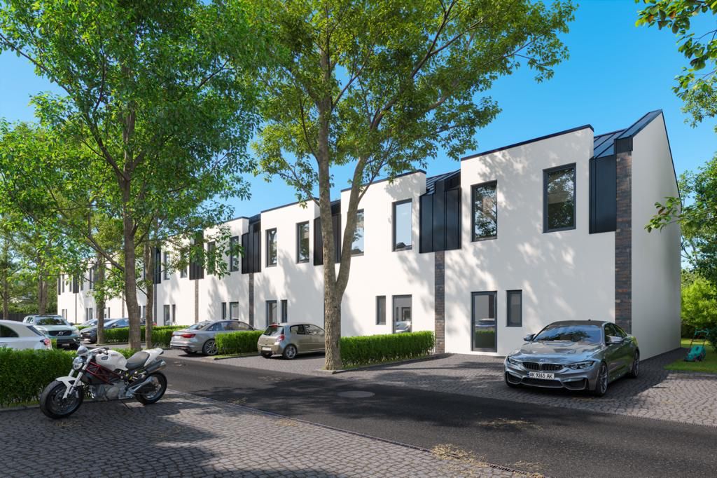 A computer simulation of townhouses built by Maksym Kryachek's company-1694767481