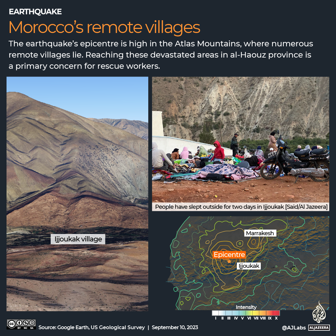 INTERACTIVE Morocco earthquake remote villages-1694342280