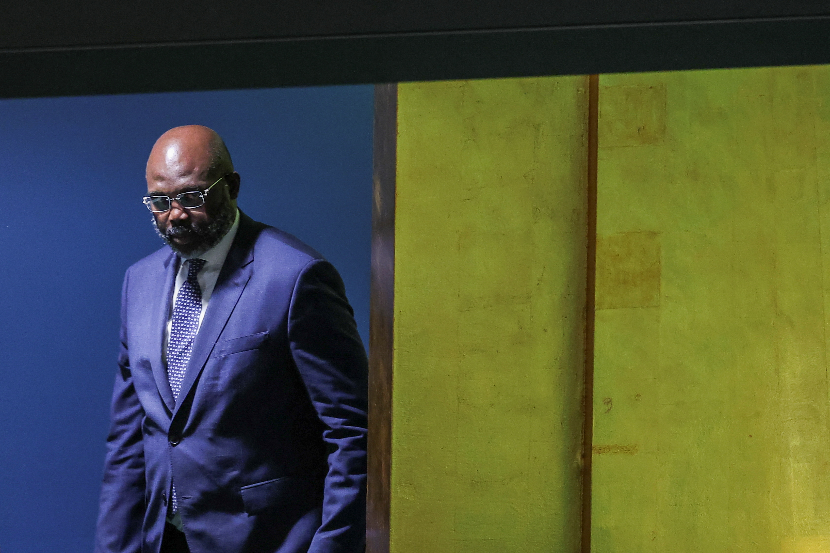 George Weah at the 78th Session of the U.N. General Assembly in New York City