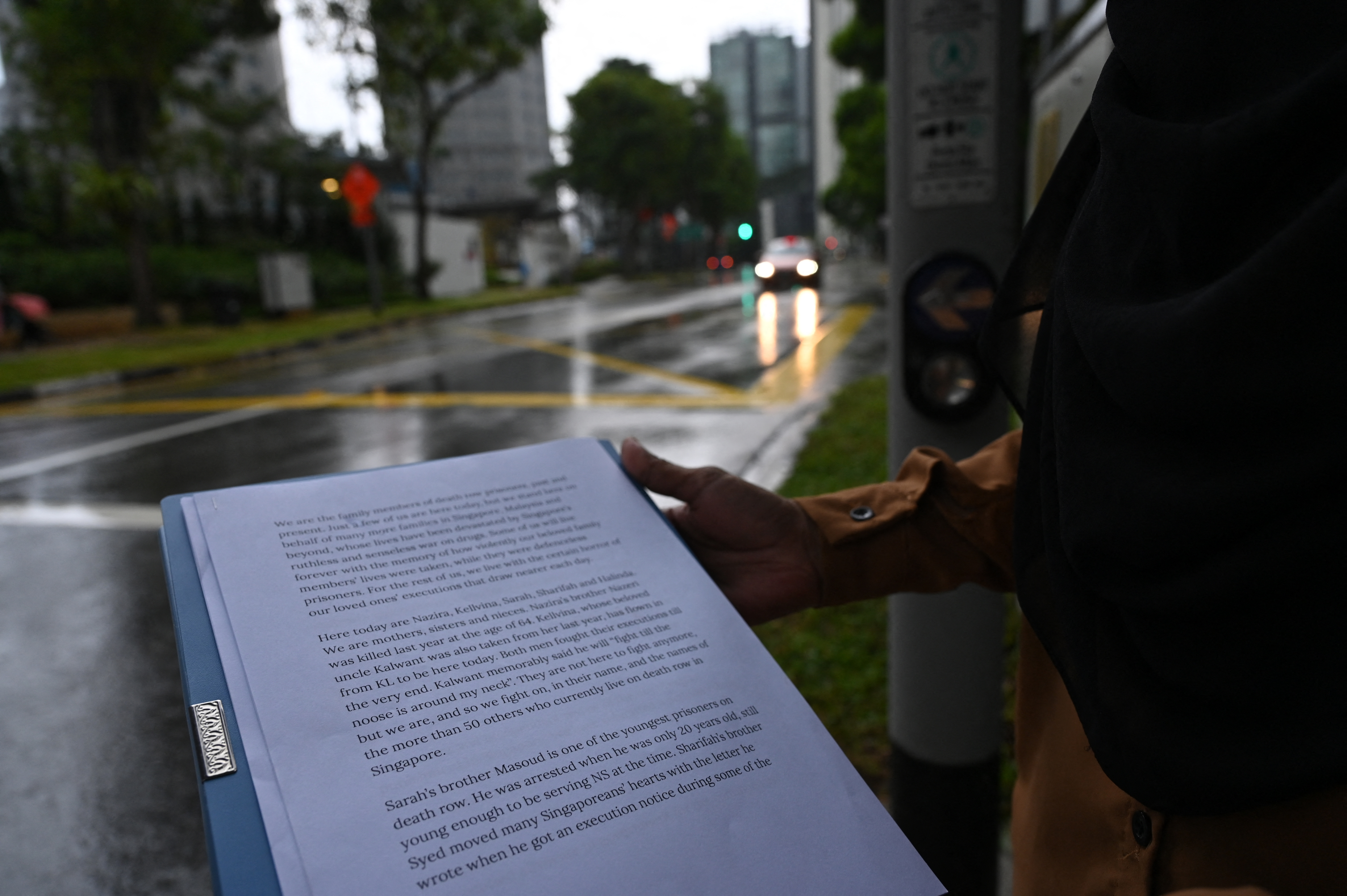 A picture of the petition