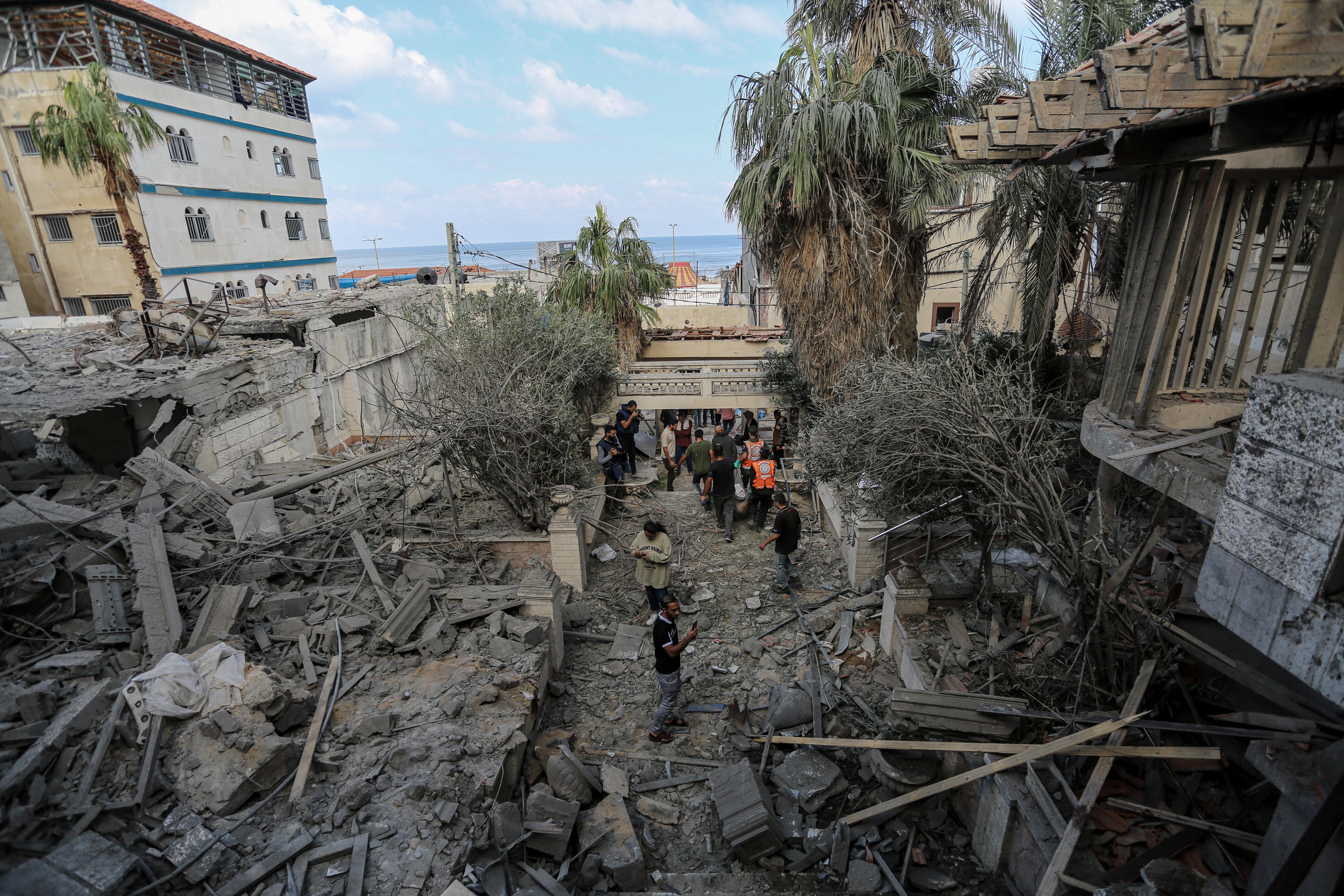 Saqallah family home reduced to rubble