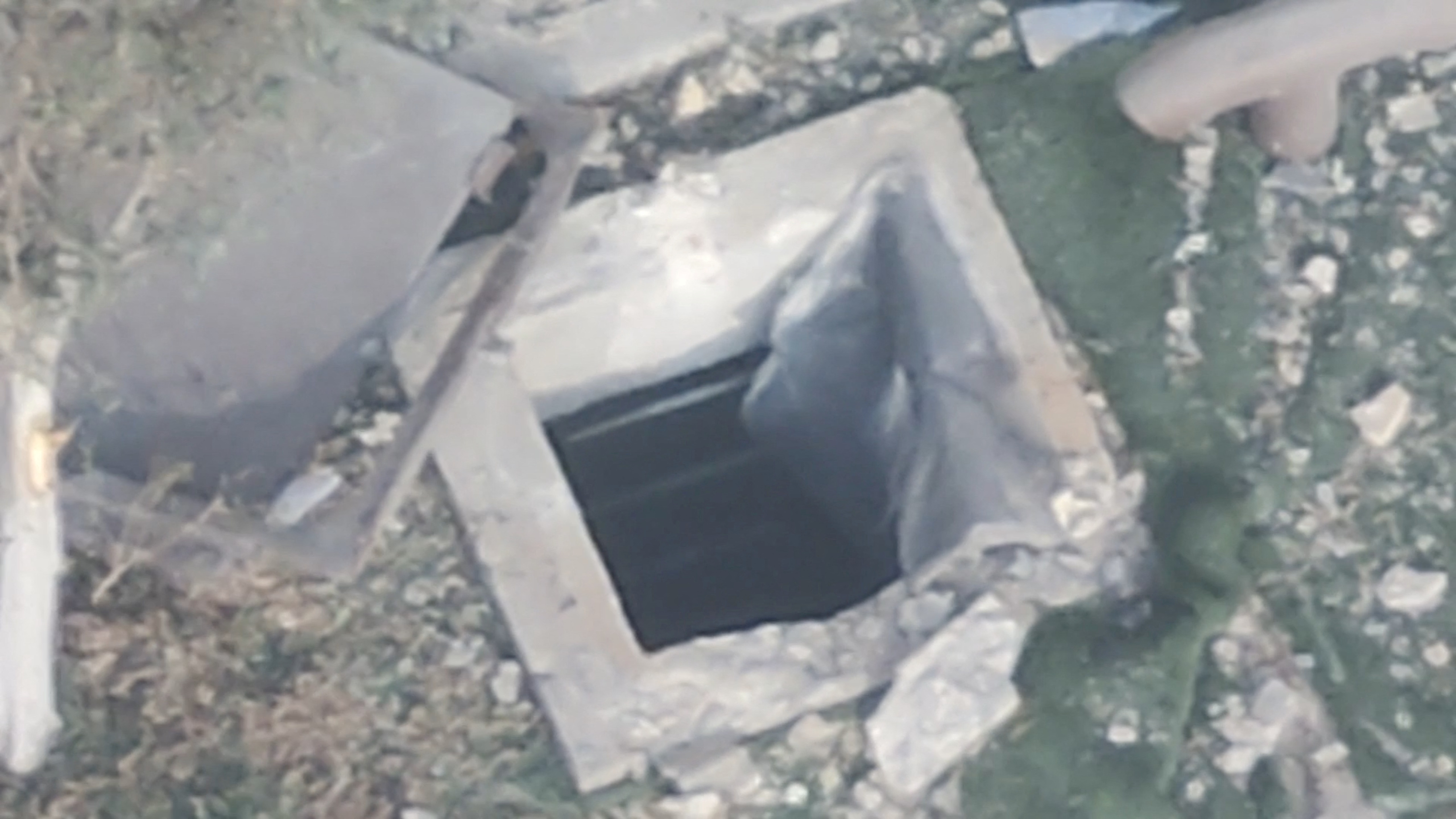 A hole in the ground